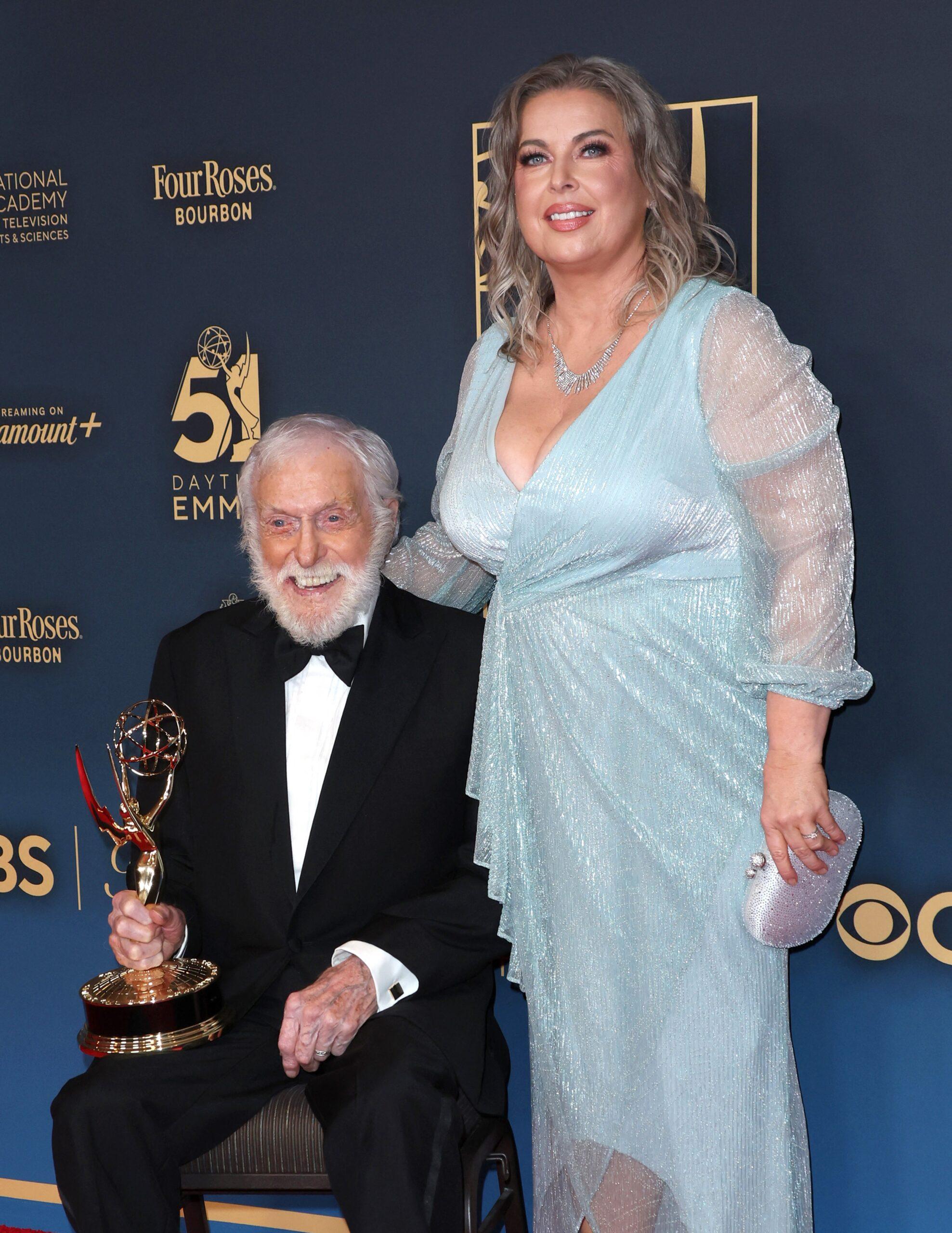 Dick Van Dyke and Arlene Silver at the 51st Daytime Emmy Awards - Press Room