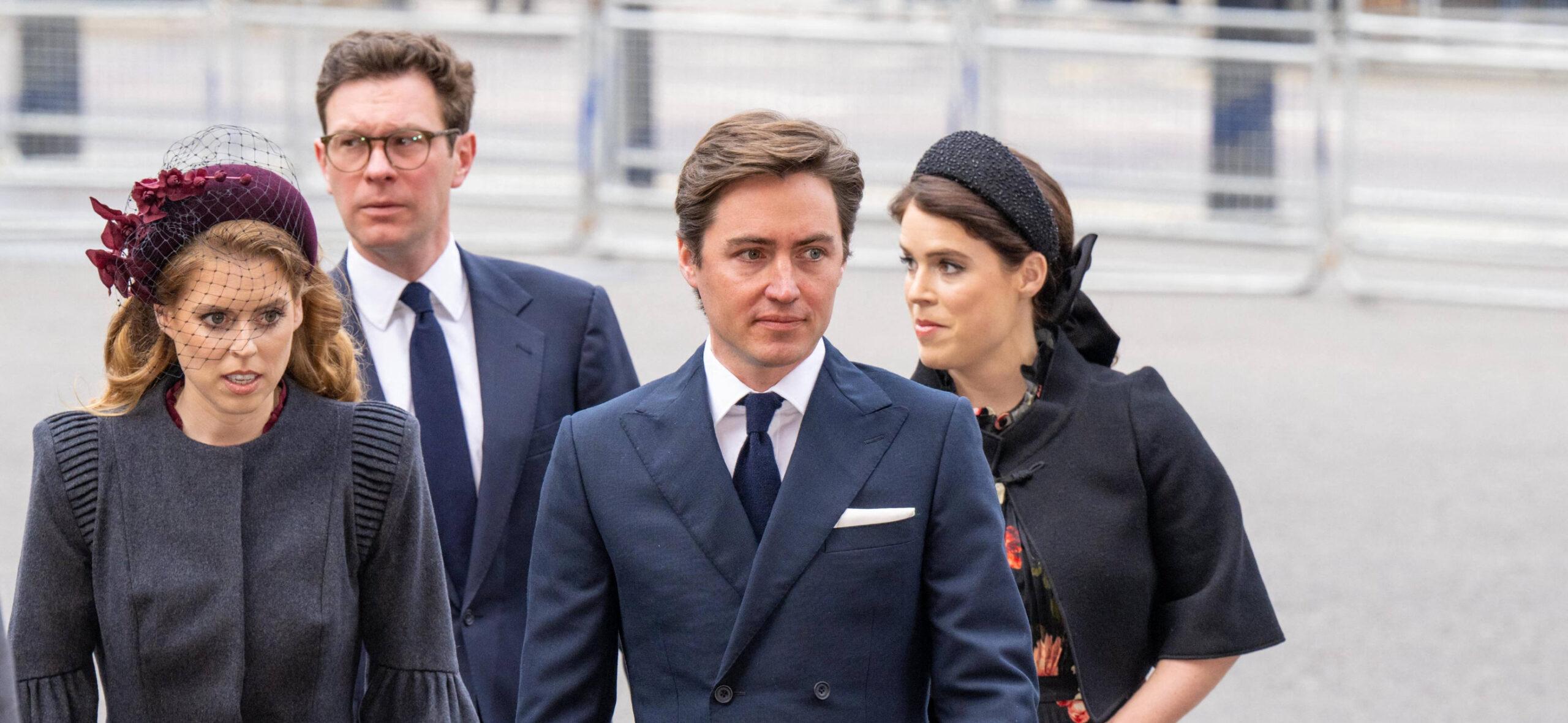 Princess Eugenie and Princess Beatrice with their husbands