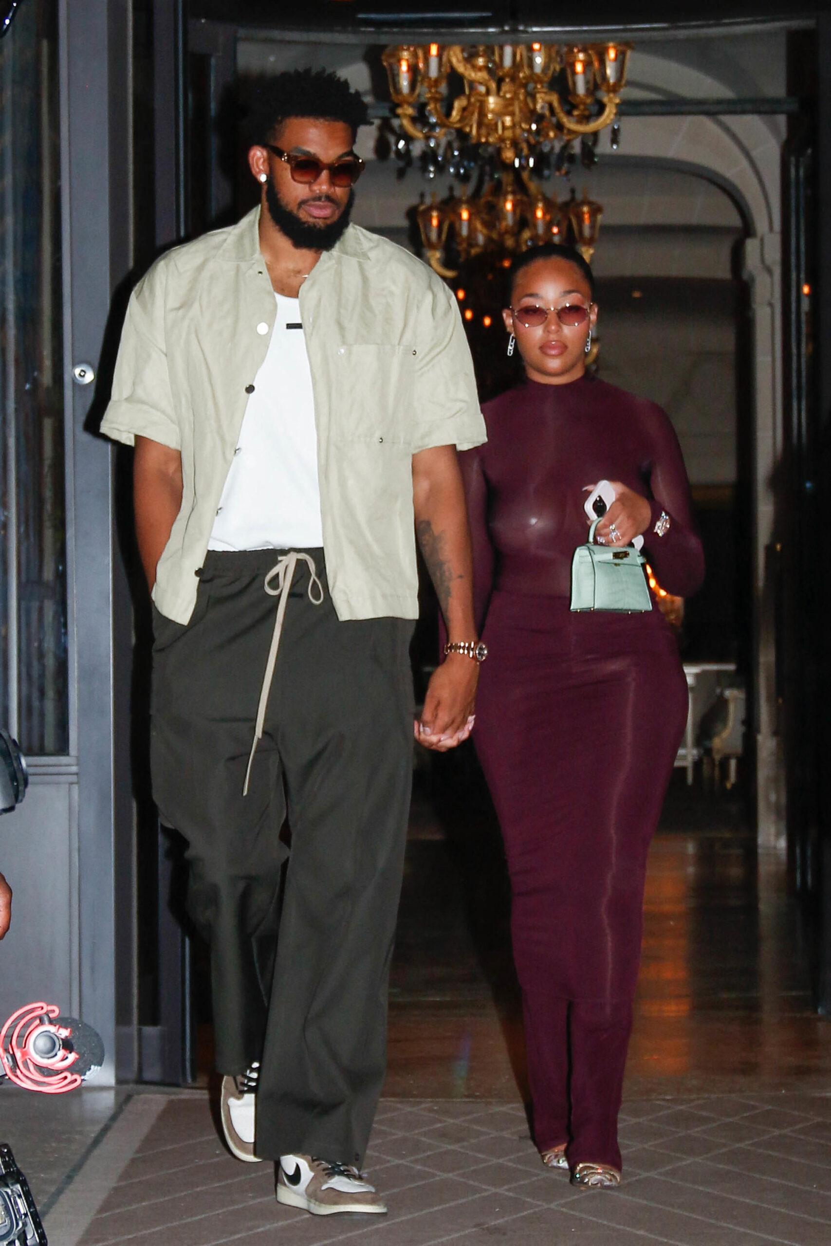 Jordyn Woods e Karl-Anthony Towns. 