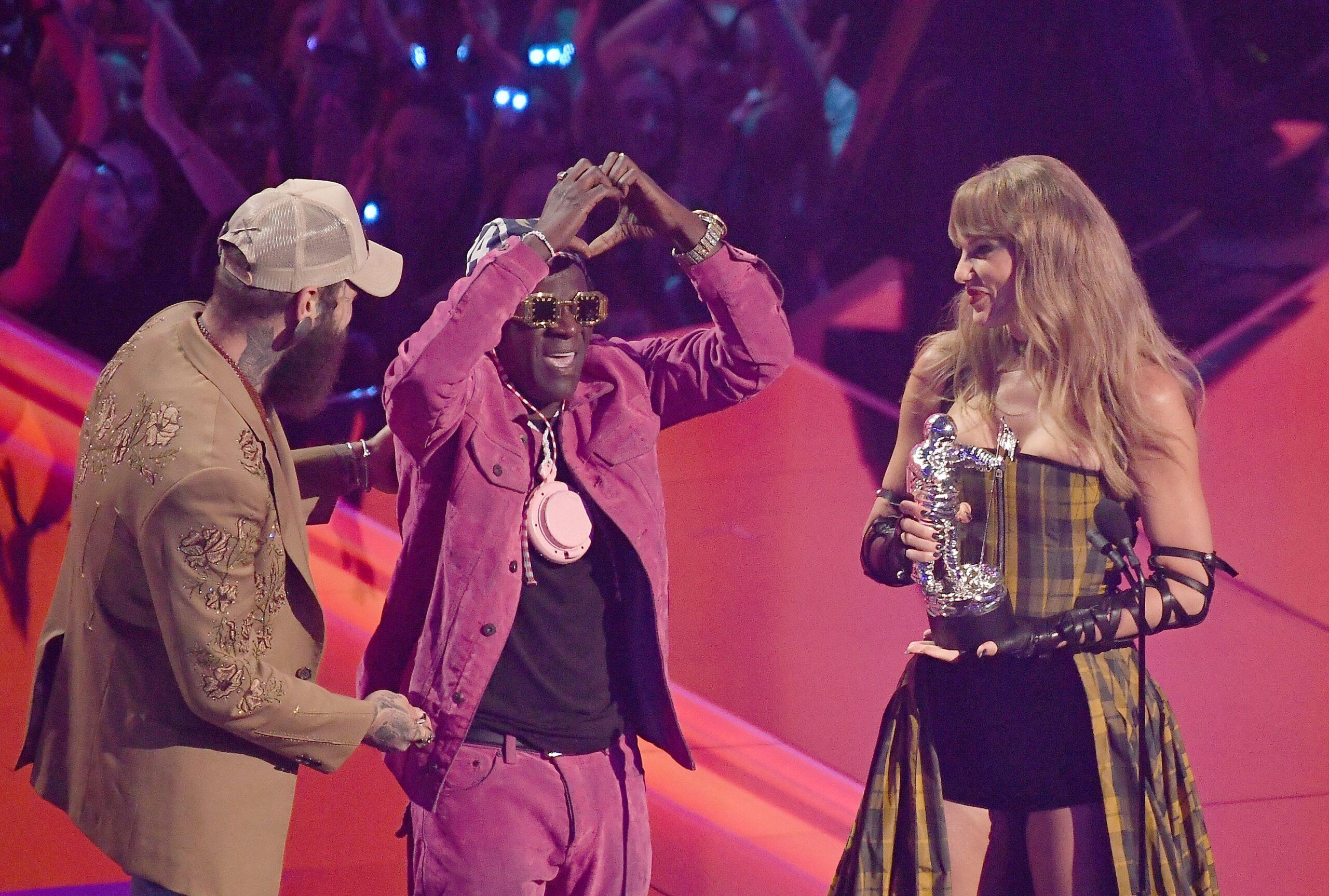 Flavor Flav and Taylor Swift. 