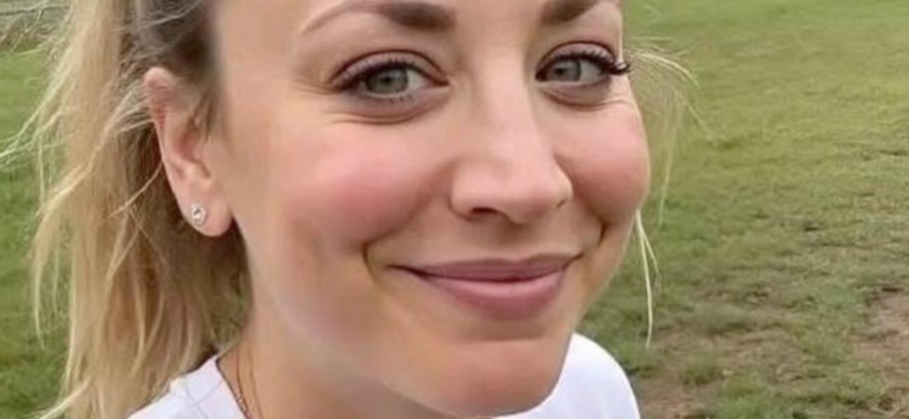 Kaley Cuoco close up