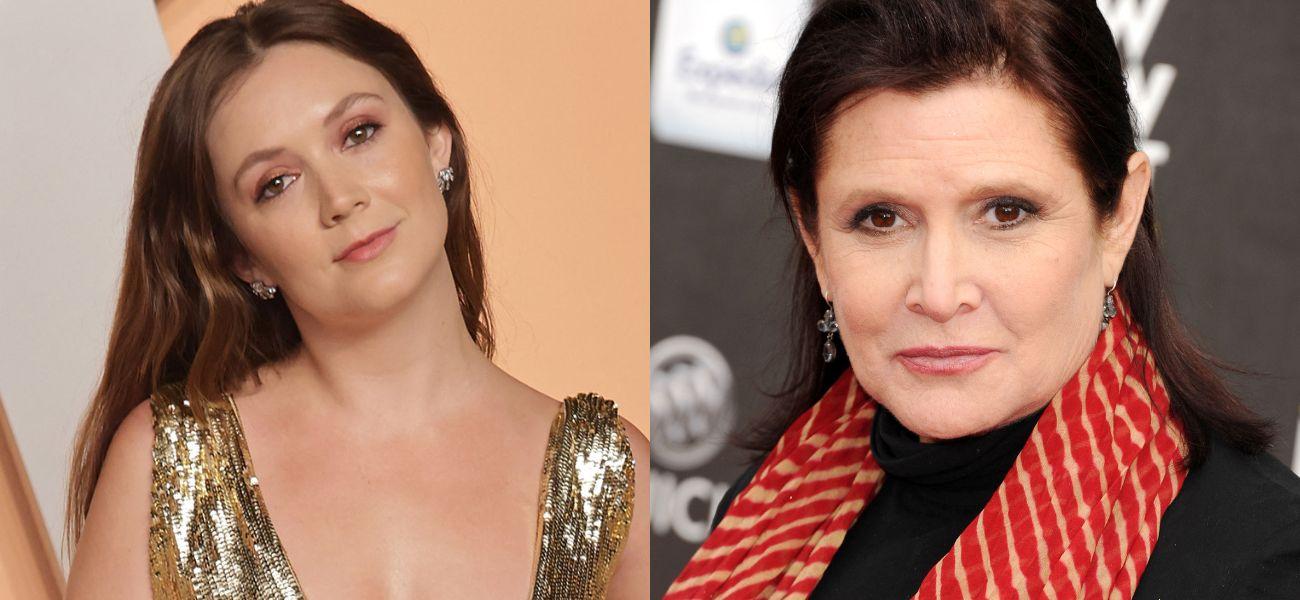 Billie Lourd (left) Carrie Fisher (right)