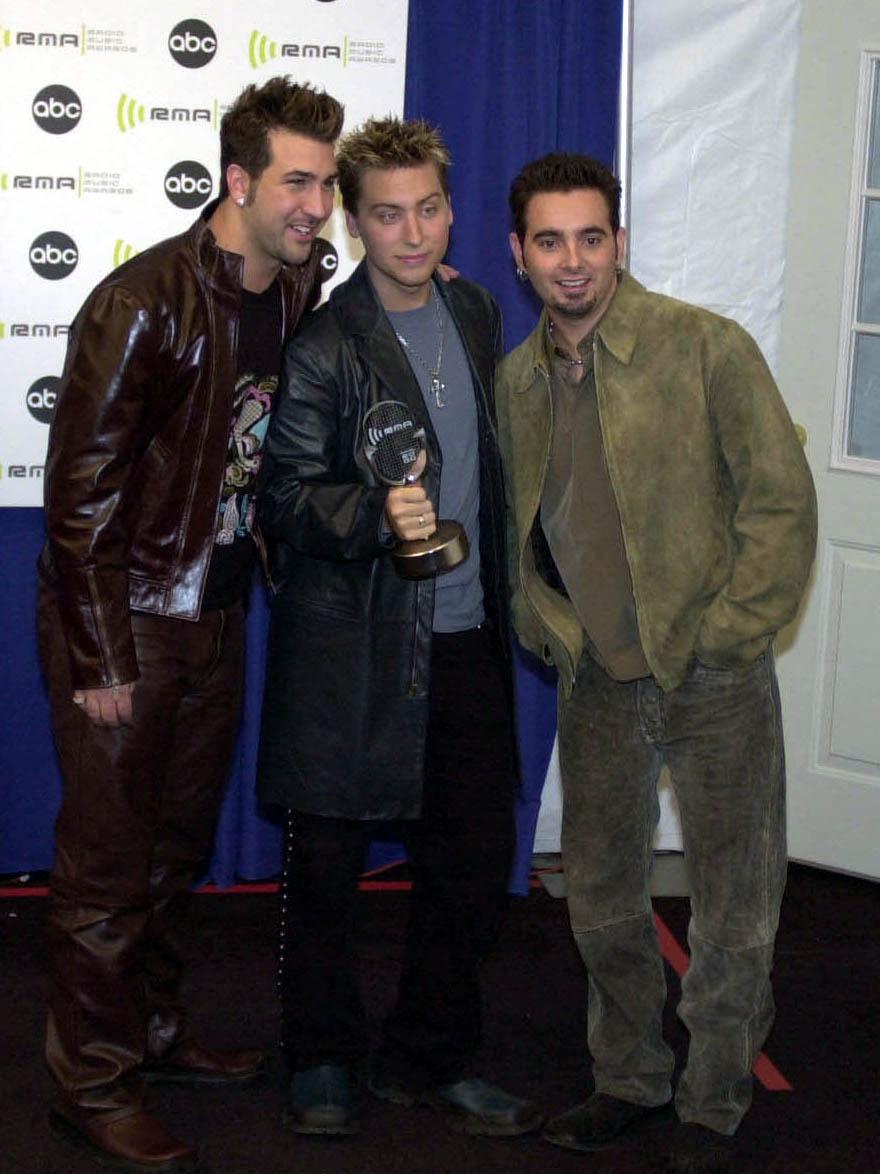 Lance Bass and other NSYNC members. 
