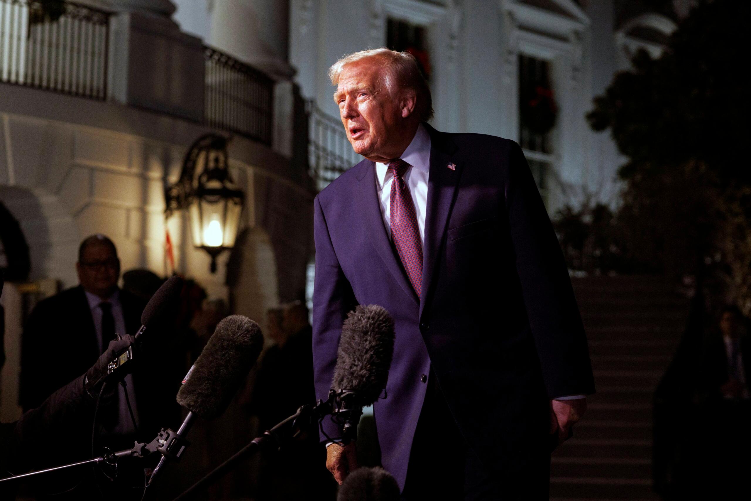 Donald Trump Departs for Mar-a-Lago