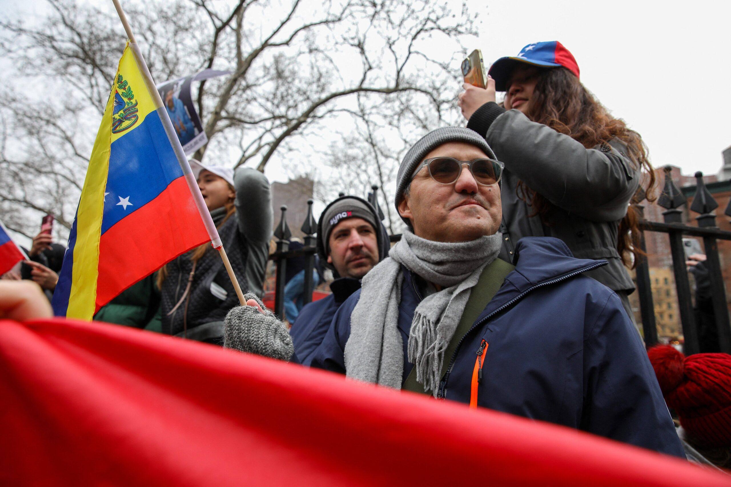 Venezuelans Celebrate Maduro's Trial In Front Of NY Court