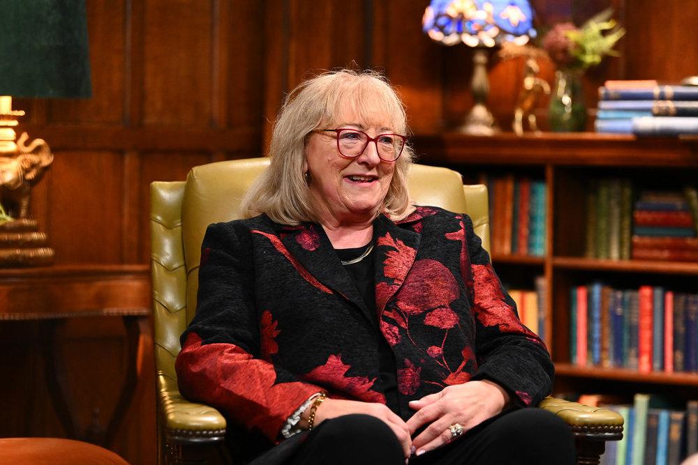 Donna Kelce on "The Traitors."