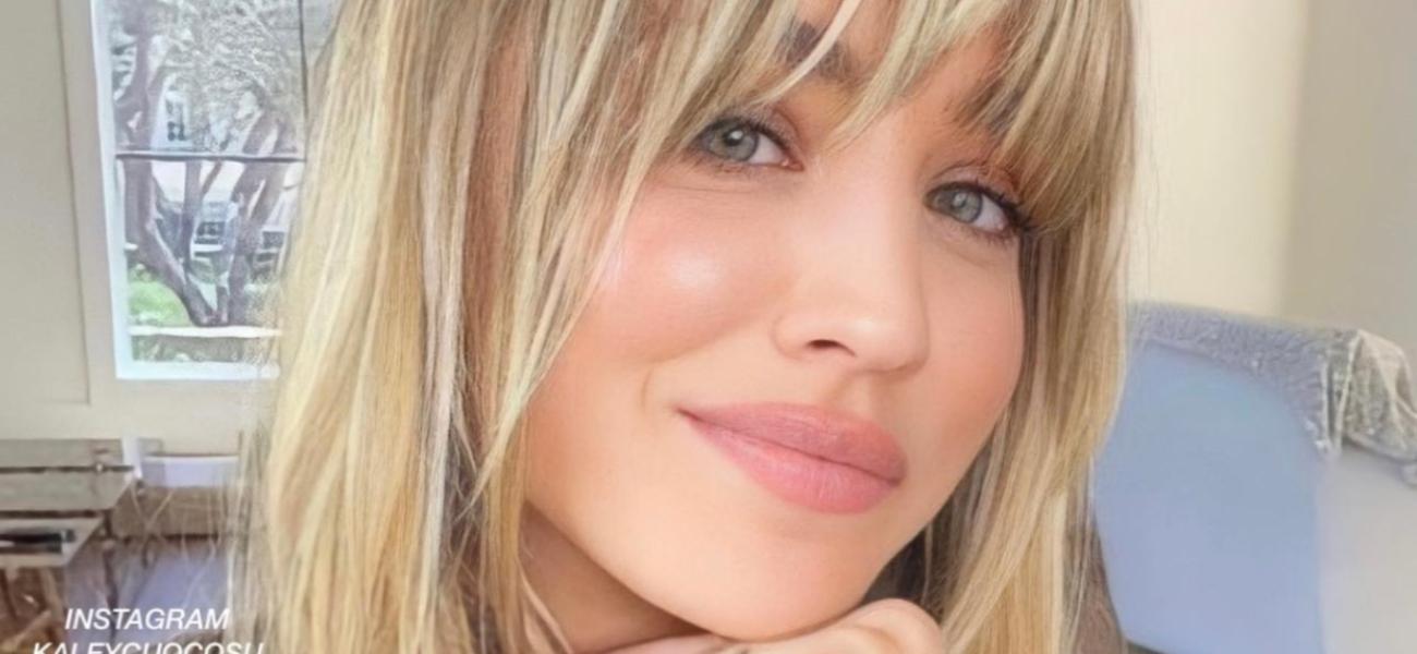 Kaley Cuoco close up