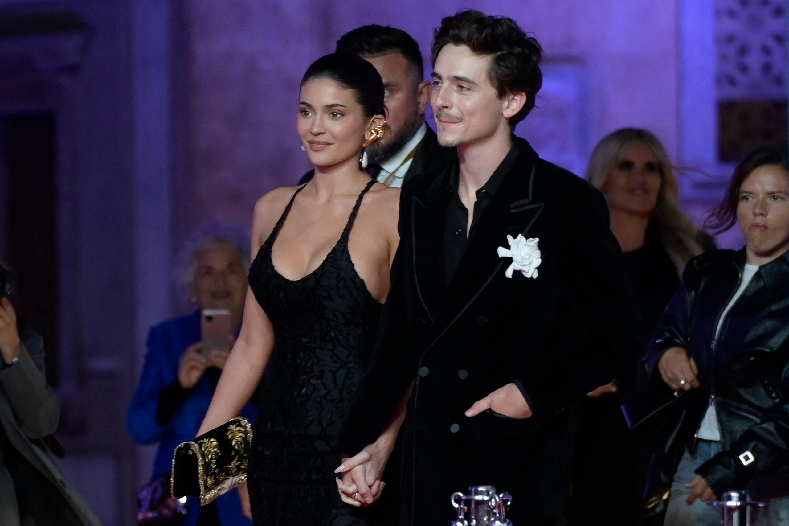 Timothee Chalamet And Kylie Jenner In Rome, Italy