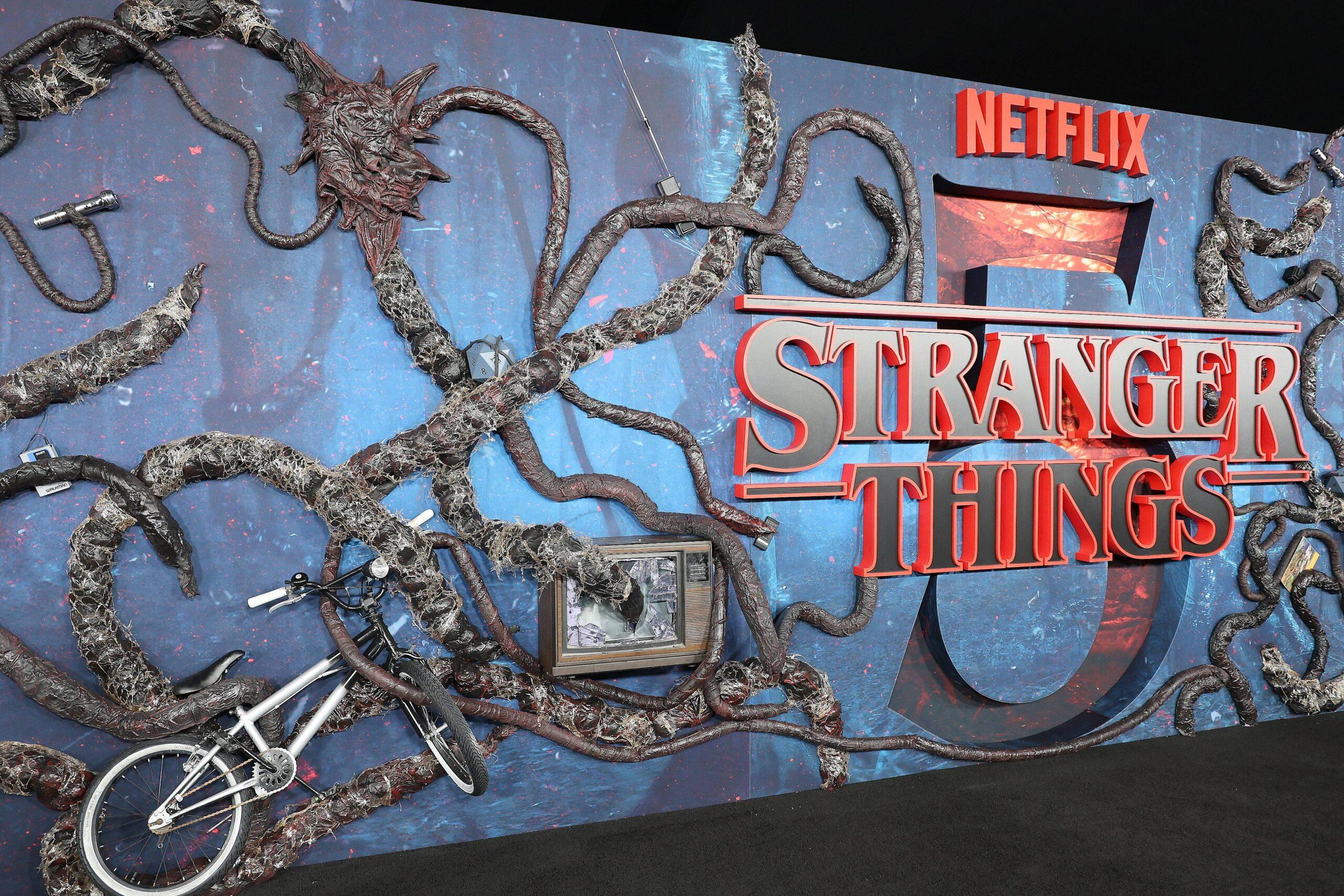 Photo op set up at Netflix Stranger Things Season 5 World Premiere
