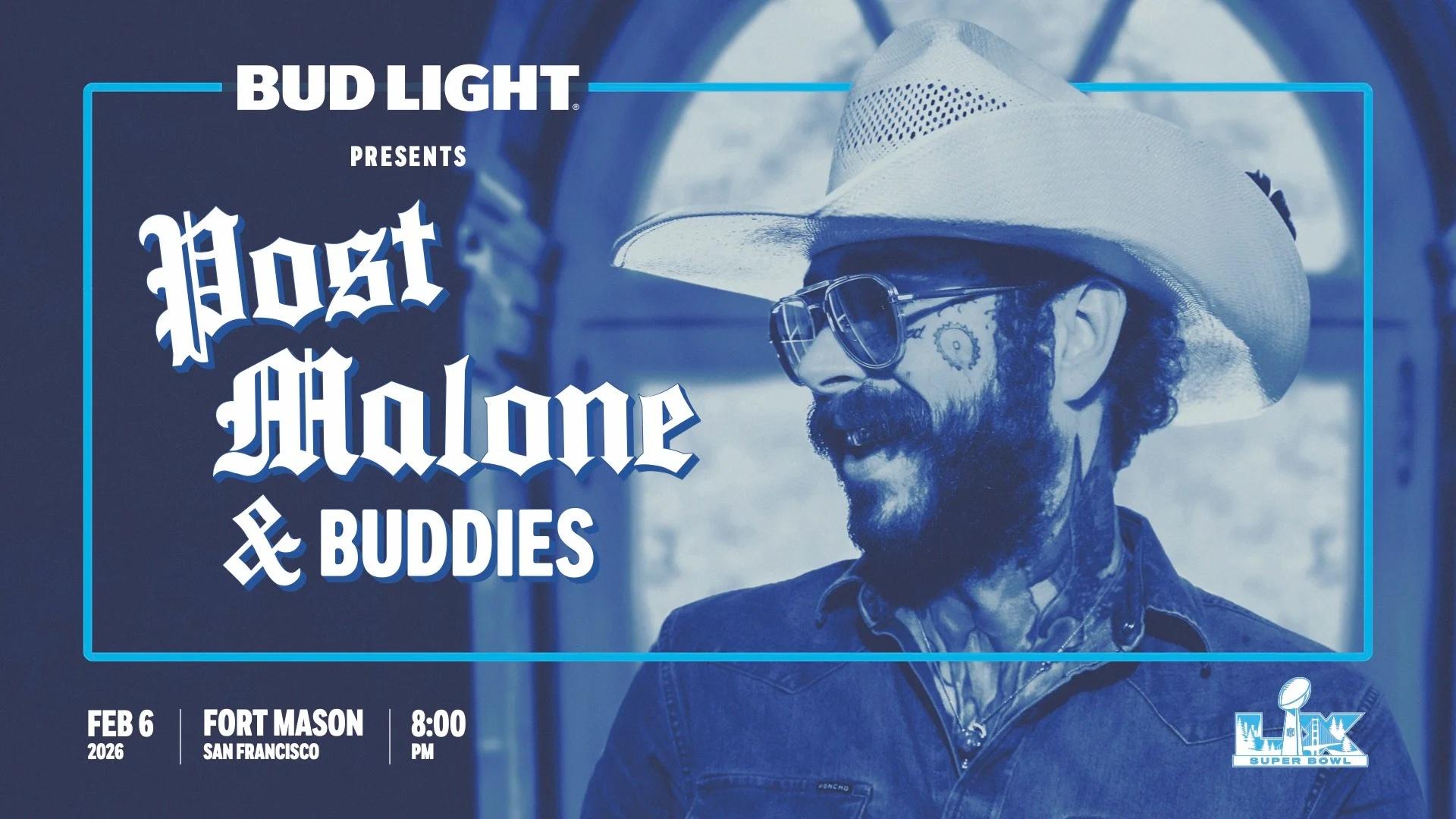 Post Malone Bud Light promo poster