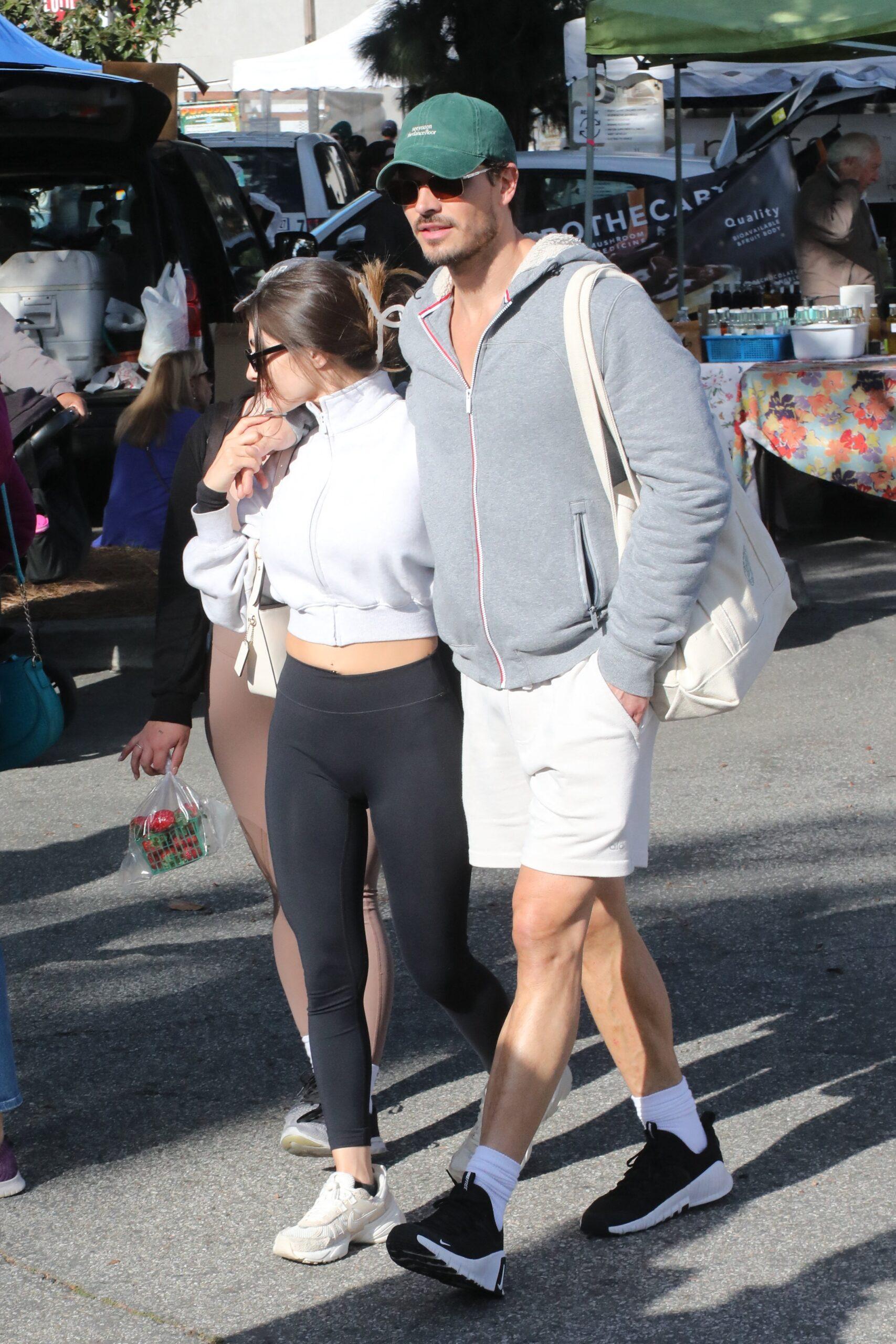 Gleb Savchenko shopping at Studio City Farmers Market with mystery woman