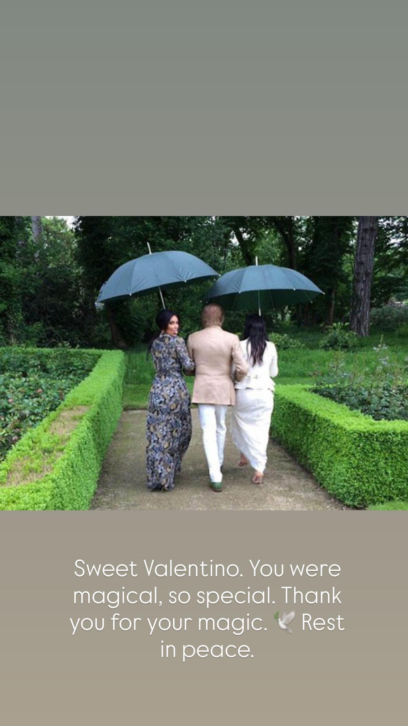 Kim Kardashian and Valentino. 