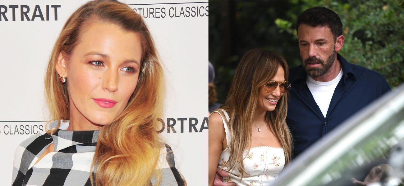 Photo collage of Blake Lively, Jennifer Lopez and Ben Affleck