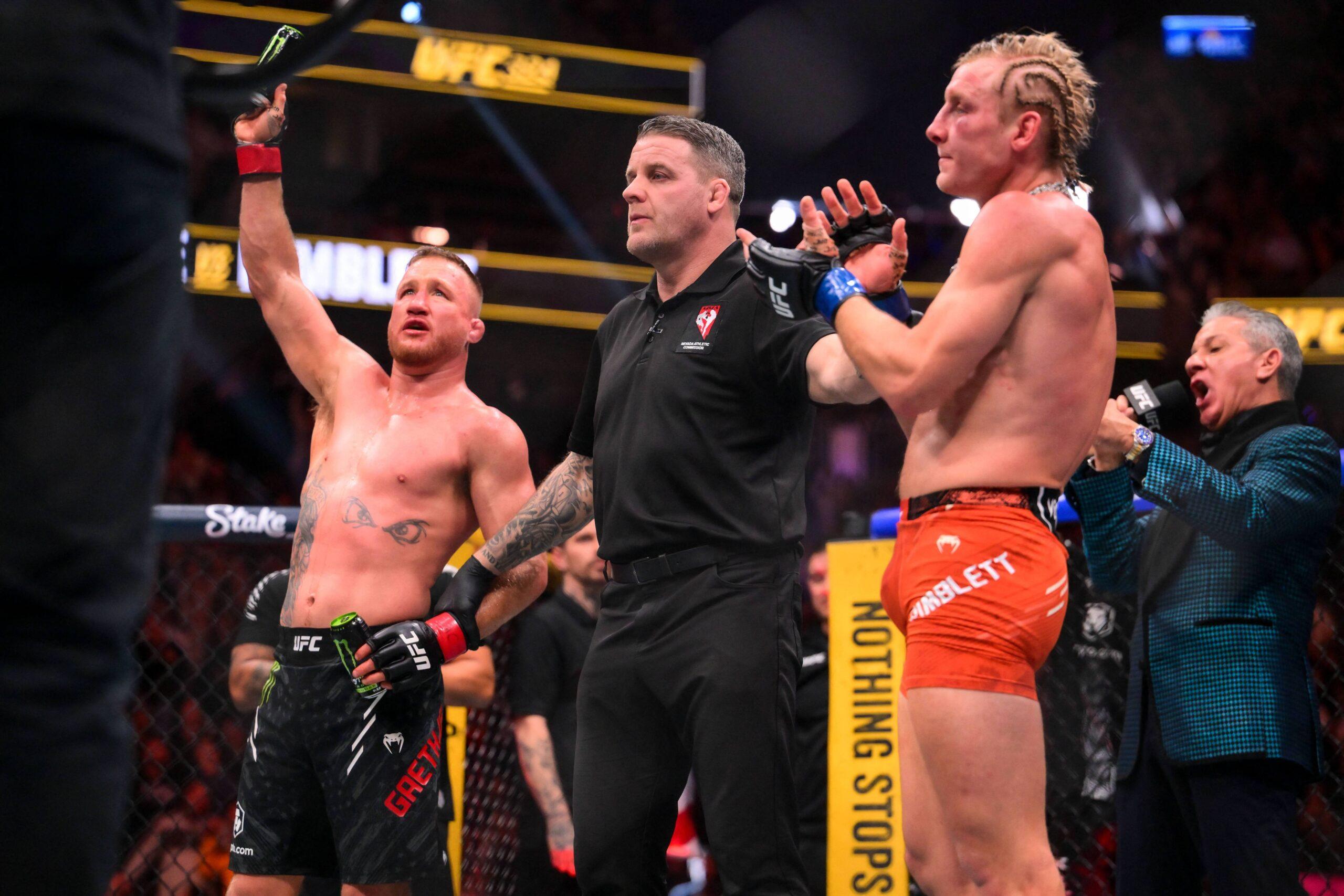 Justin Gaethje vence Paddy Pimblett