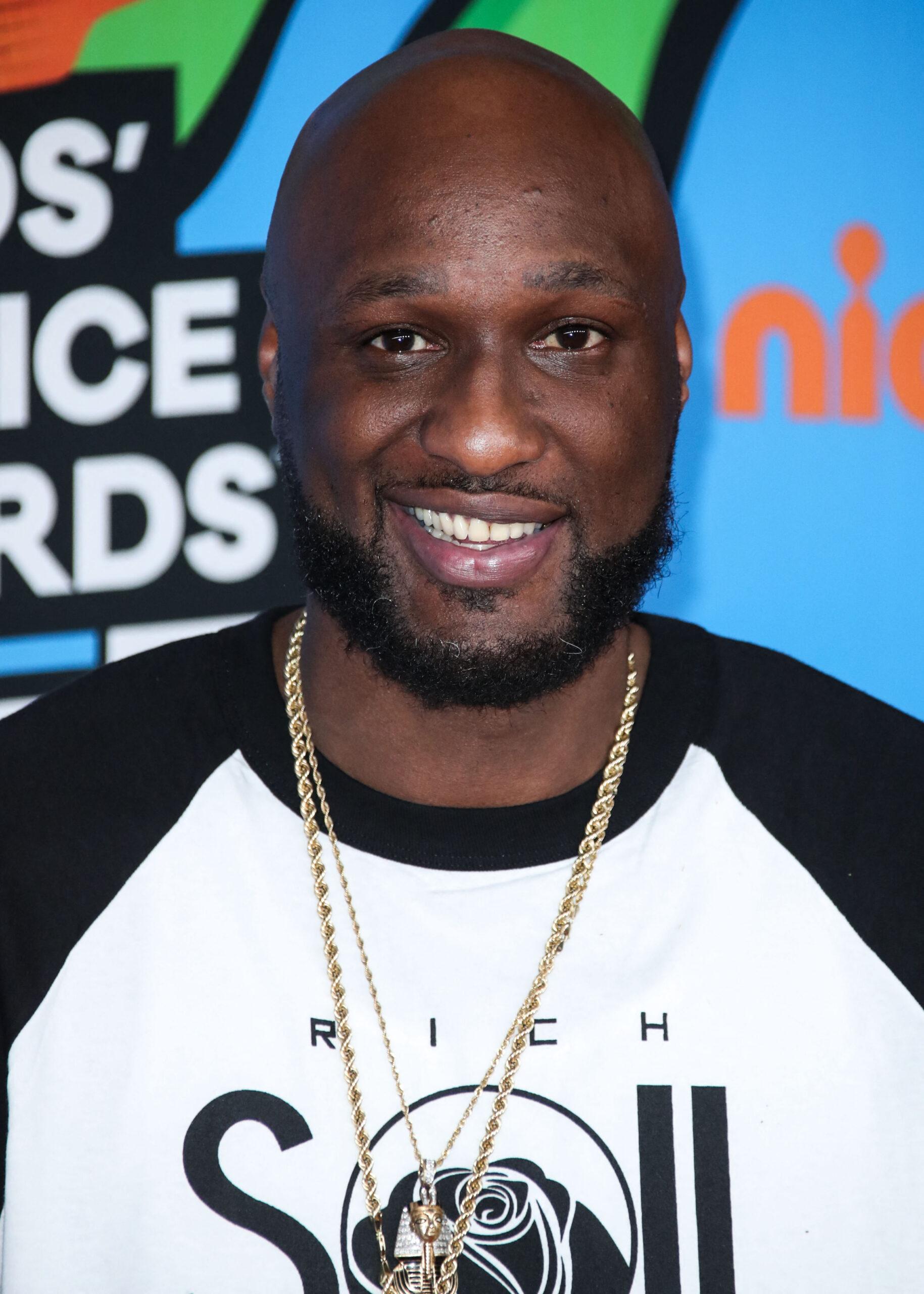 Lamar Odom en los Kids' Choice Awards 2018 de Nickelodeon 