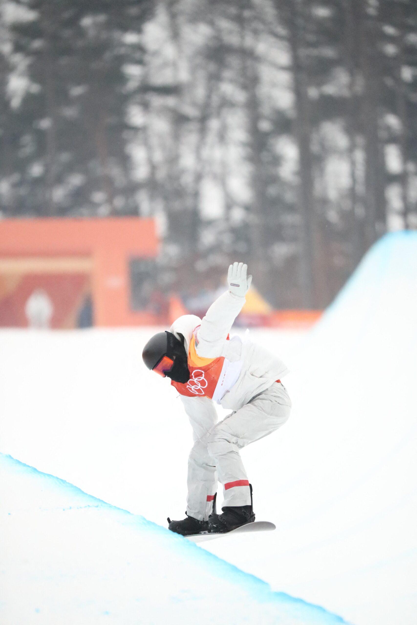 Shaun White compite en la carrera de snowboard masculina PyeongChang '18