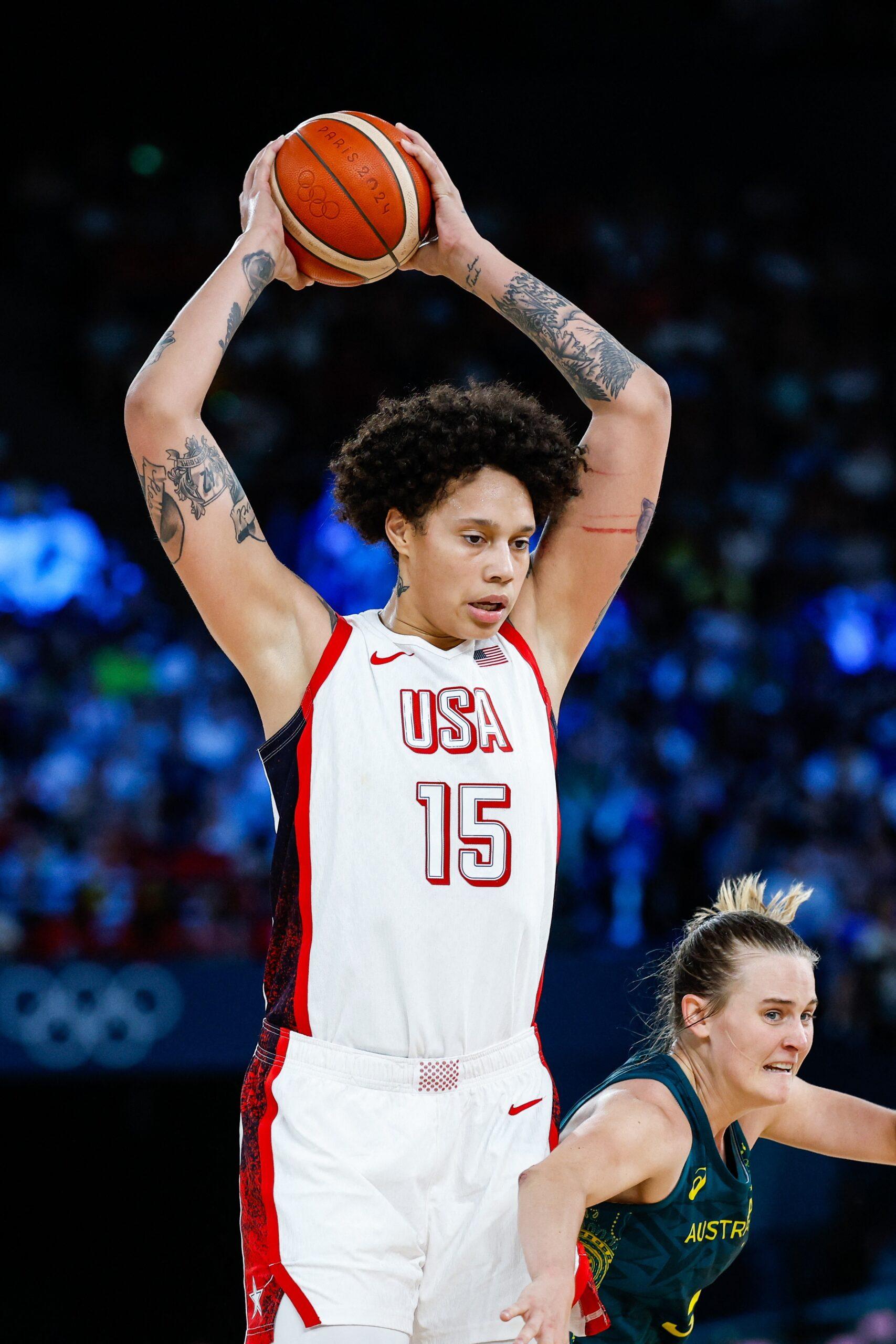 Brittney Griner playing basketball