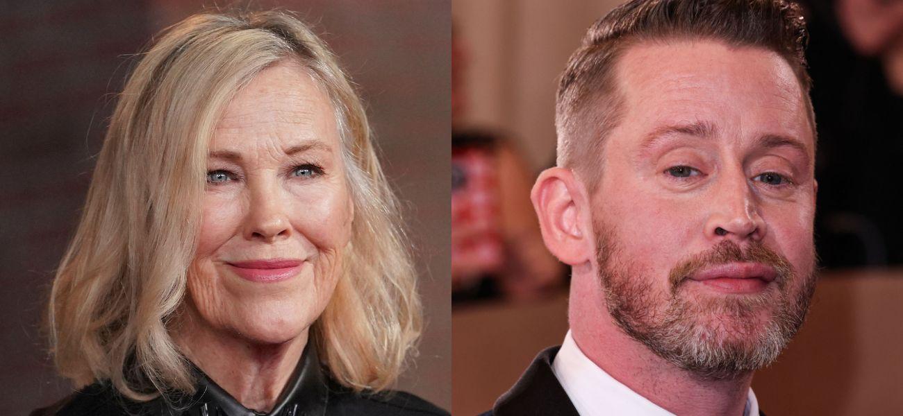 Catherine O'Hara (left) Macauley Culkin (right)