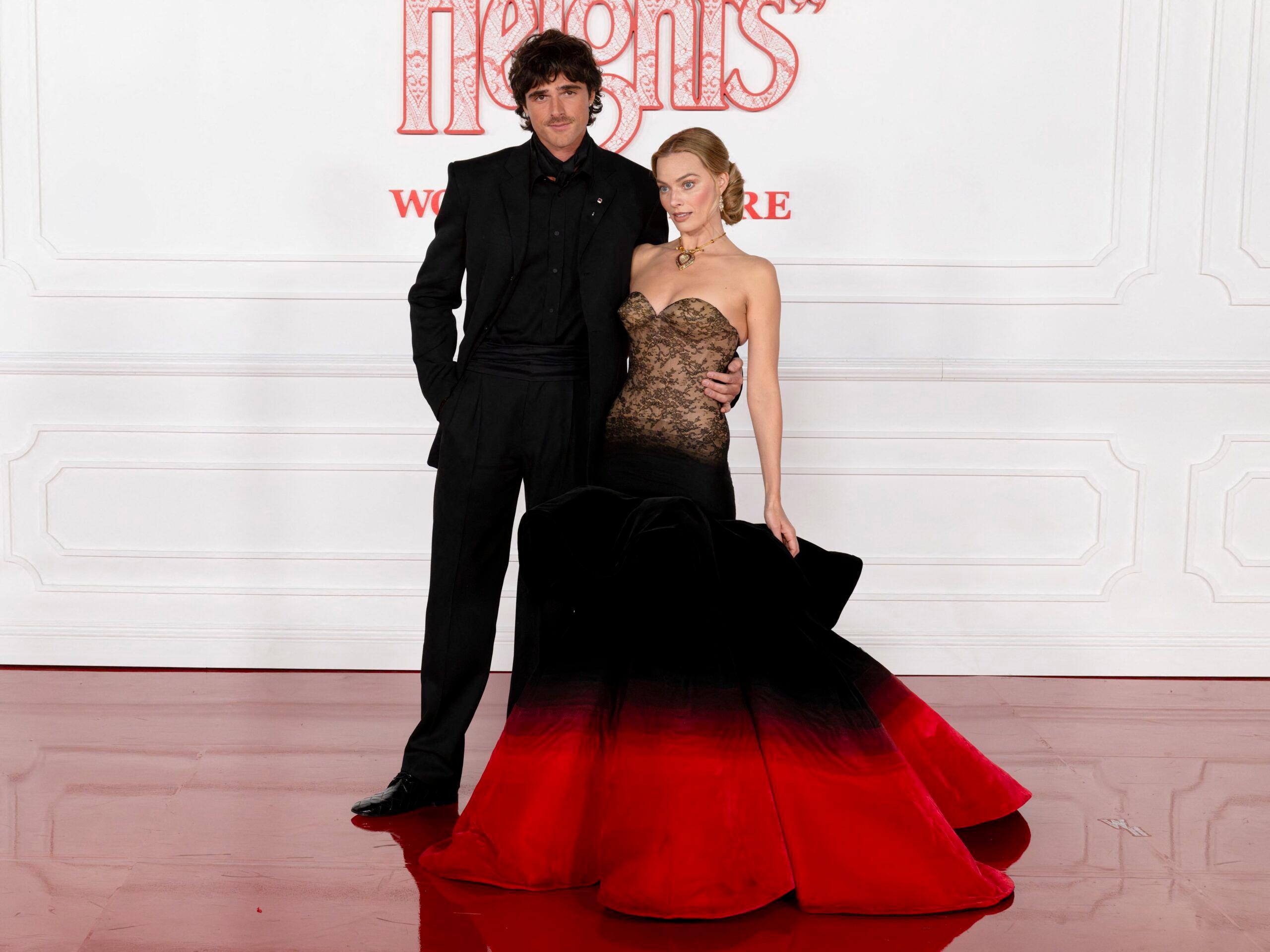 Jacob Elordi and Margot Robbie on the ''Wuthering Heights'' World Premiere red carpet