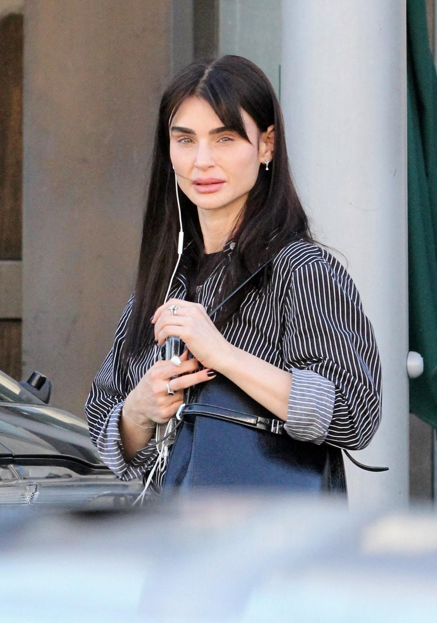 Aimee Osbourne steps out to visit a nail salon with musician boyfriend Wes Leavins almost four months after her famous father's passing