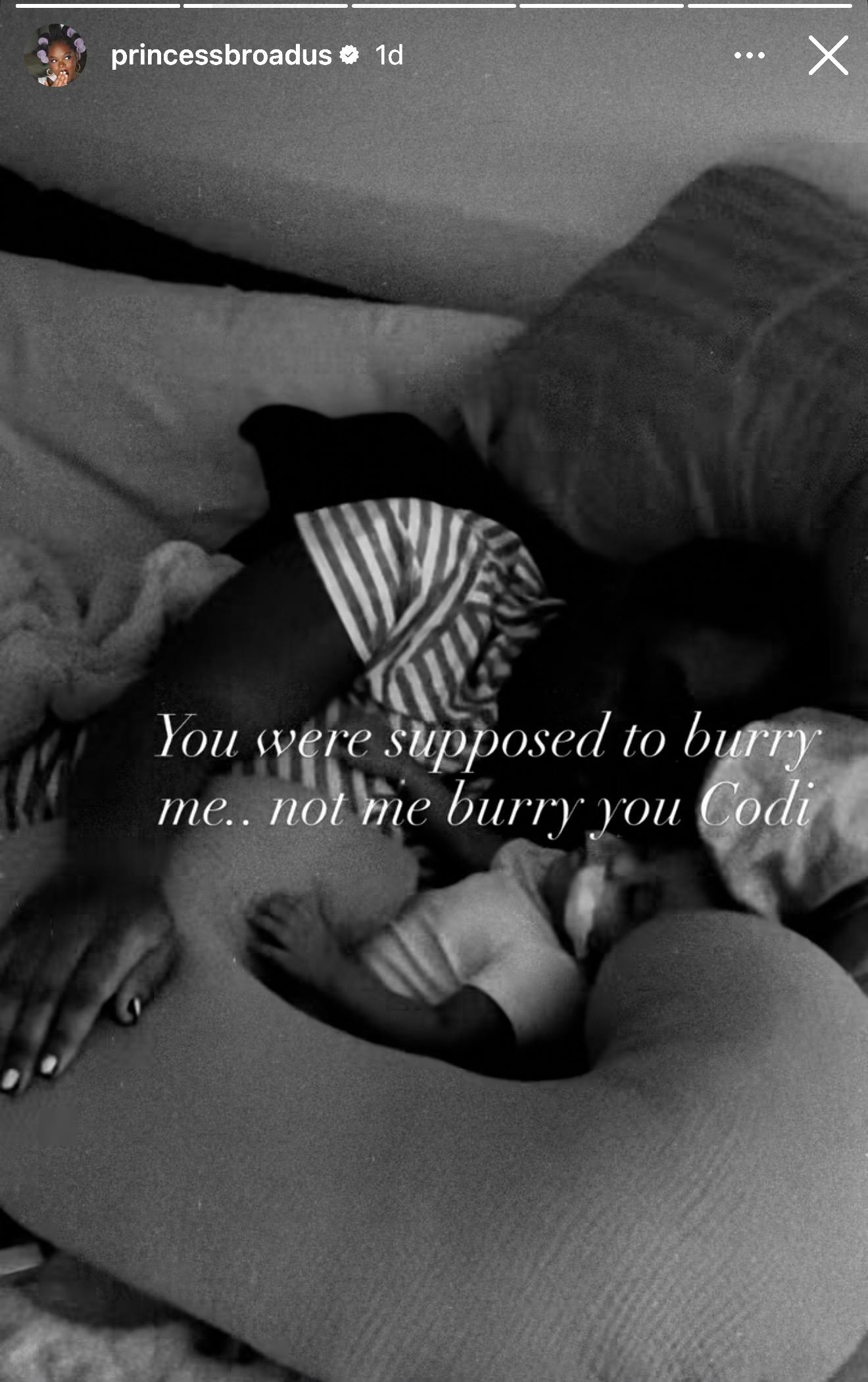 Snoop Dogg's daughter, Cori Broadus, mourns her baby's death