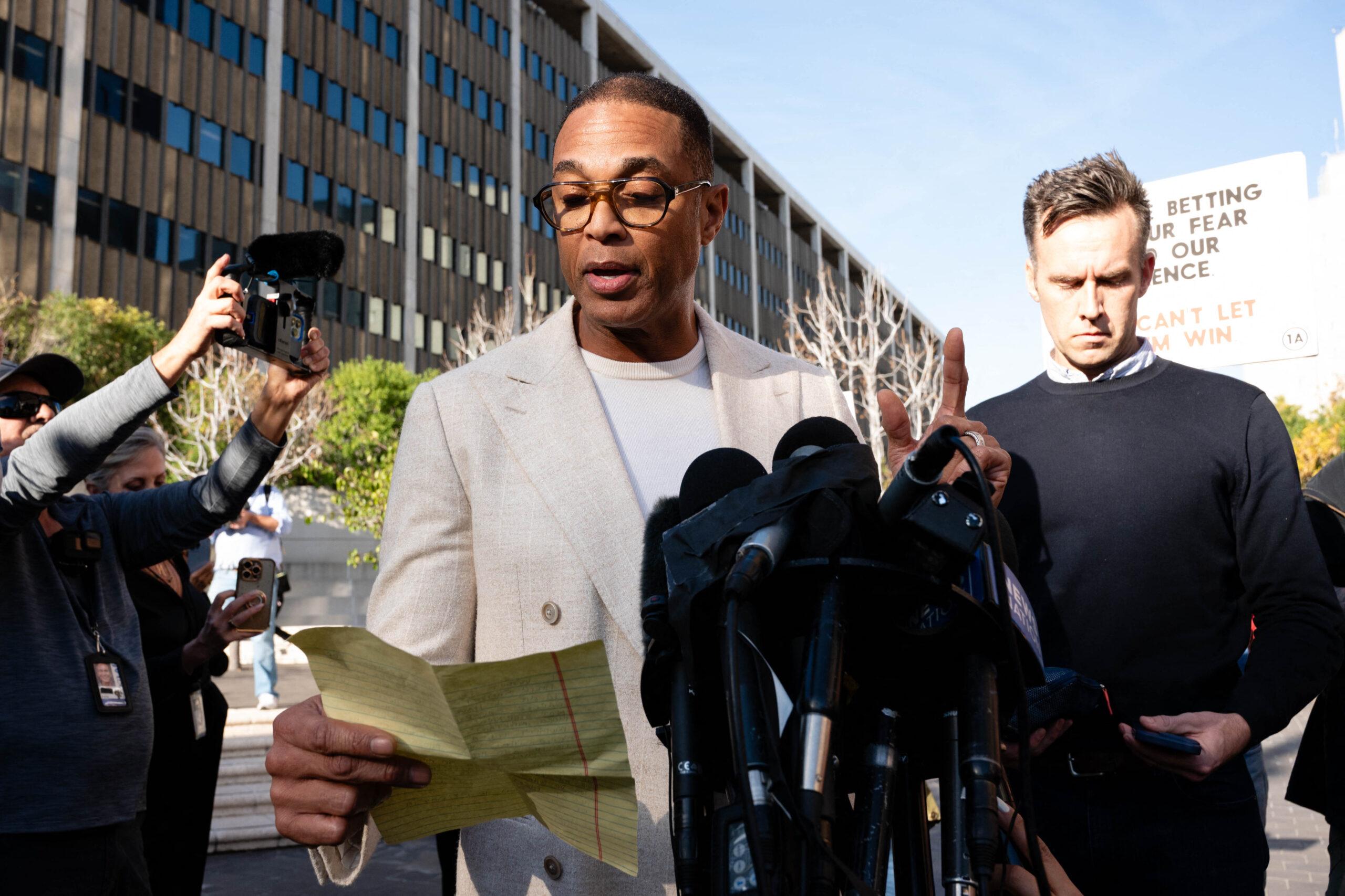 Don Lemon outside court