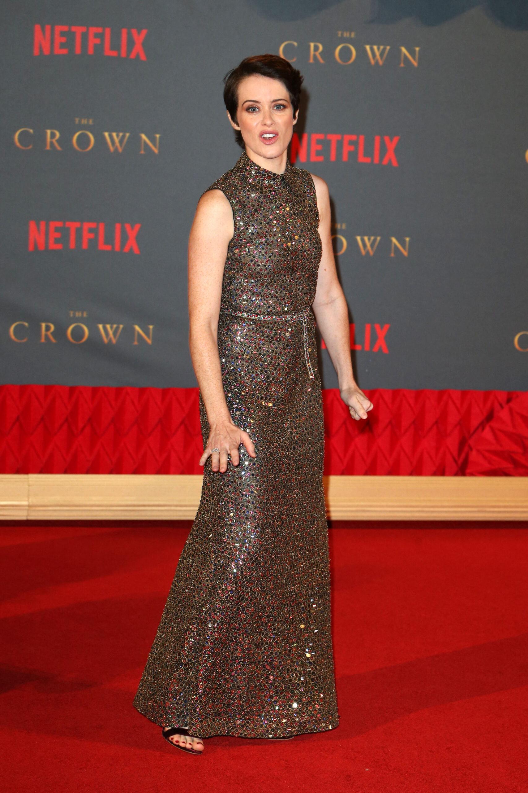 Claire Foy at 'The Crown' Season 2 World Premiere at Odeon Leicester Square, London, UK