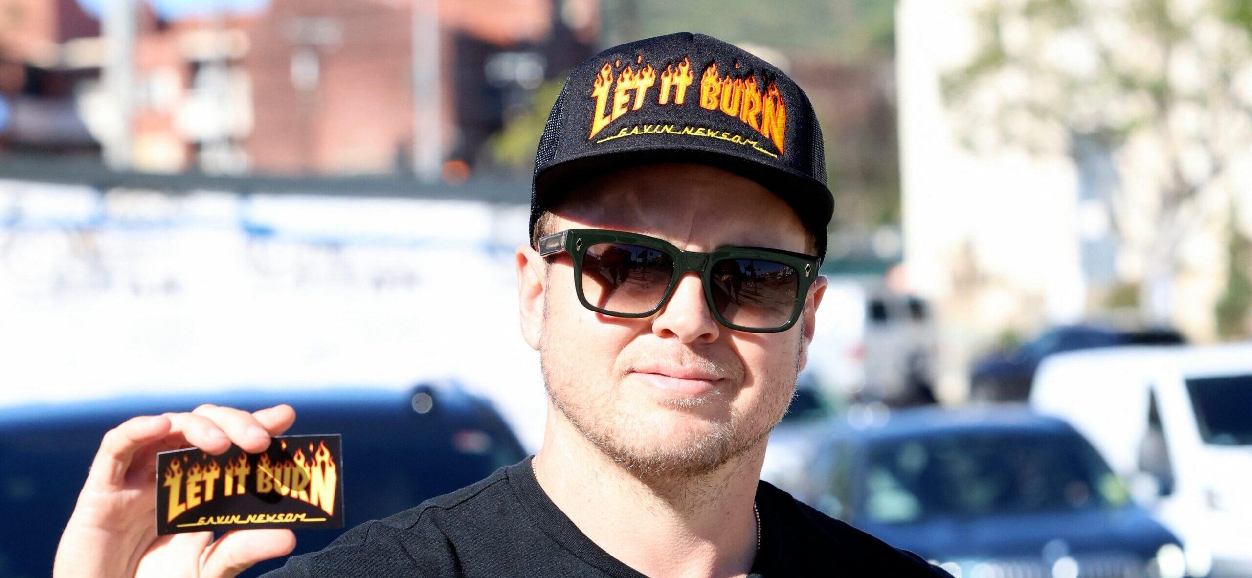 Spencer Pratt announcing his mayoral campaign.