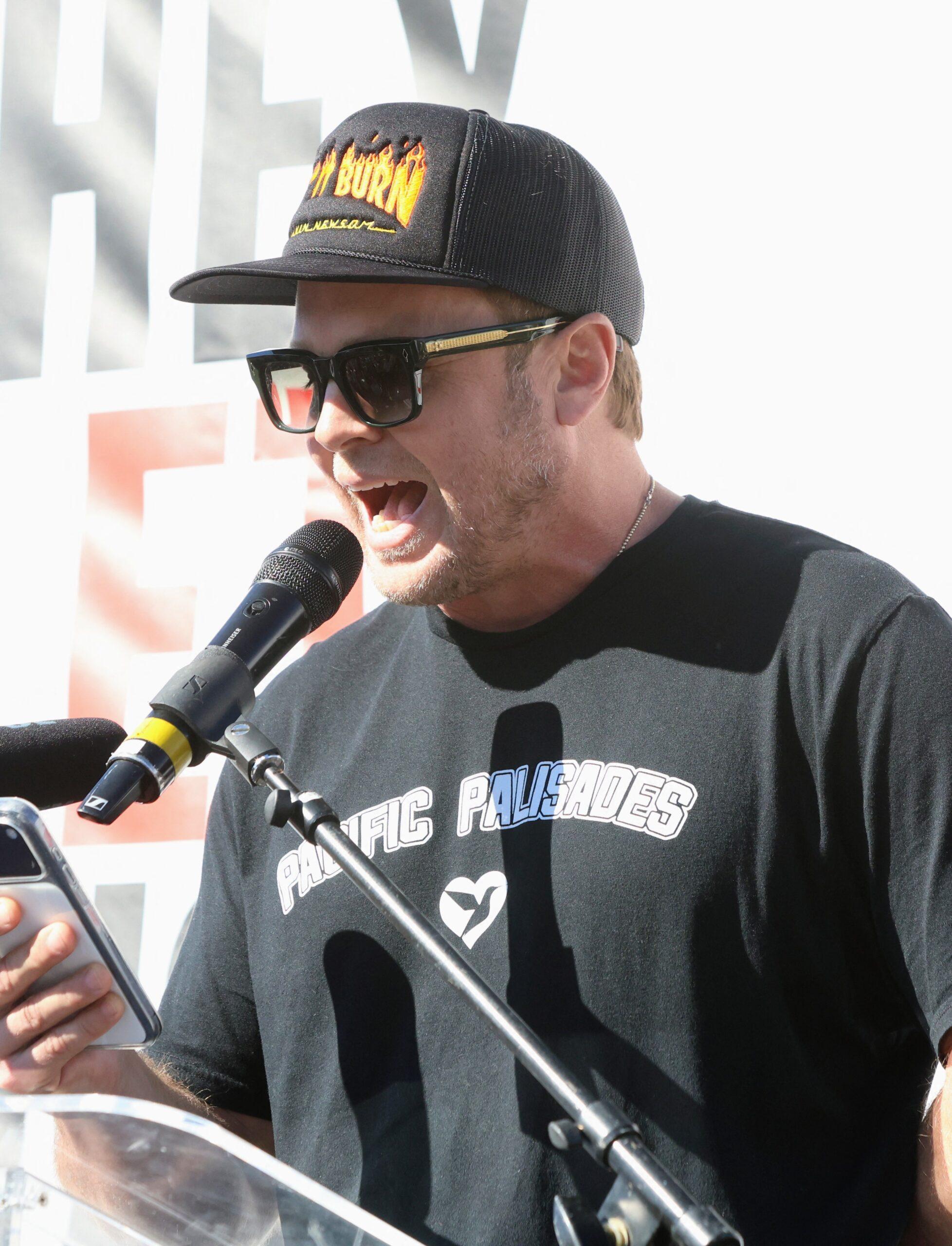 Spencer Pratt during his announcement for mayor. 