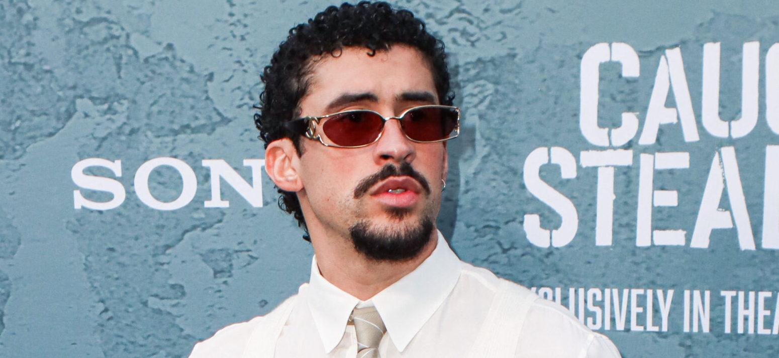 Bad Bunny at New York Premiere Of Columbia Pictures' 'Caught Stealing'