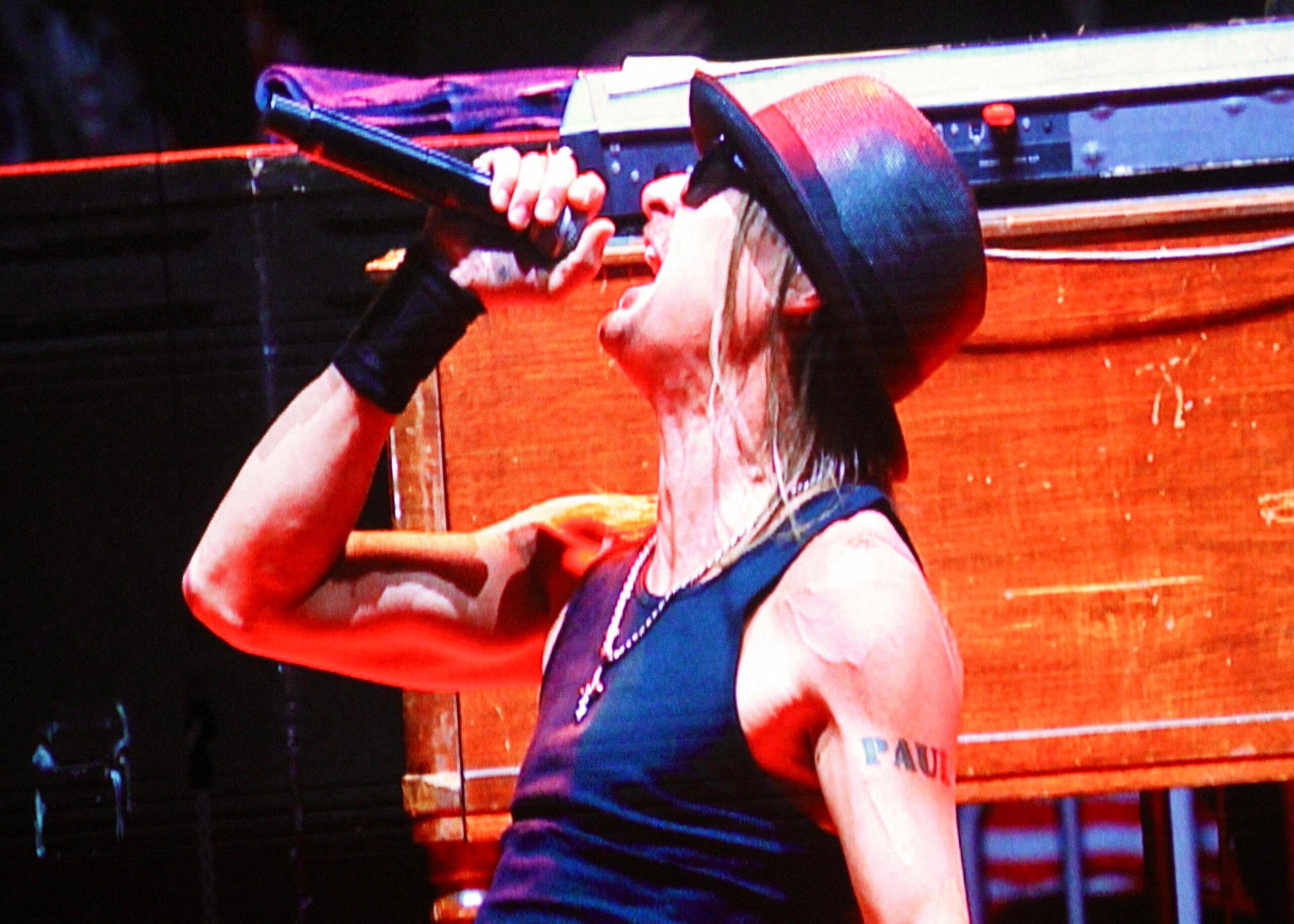 Kid Rock performs at the maga victory rally at Capital One Arena in Washington DC.