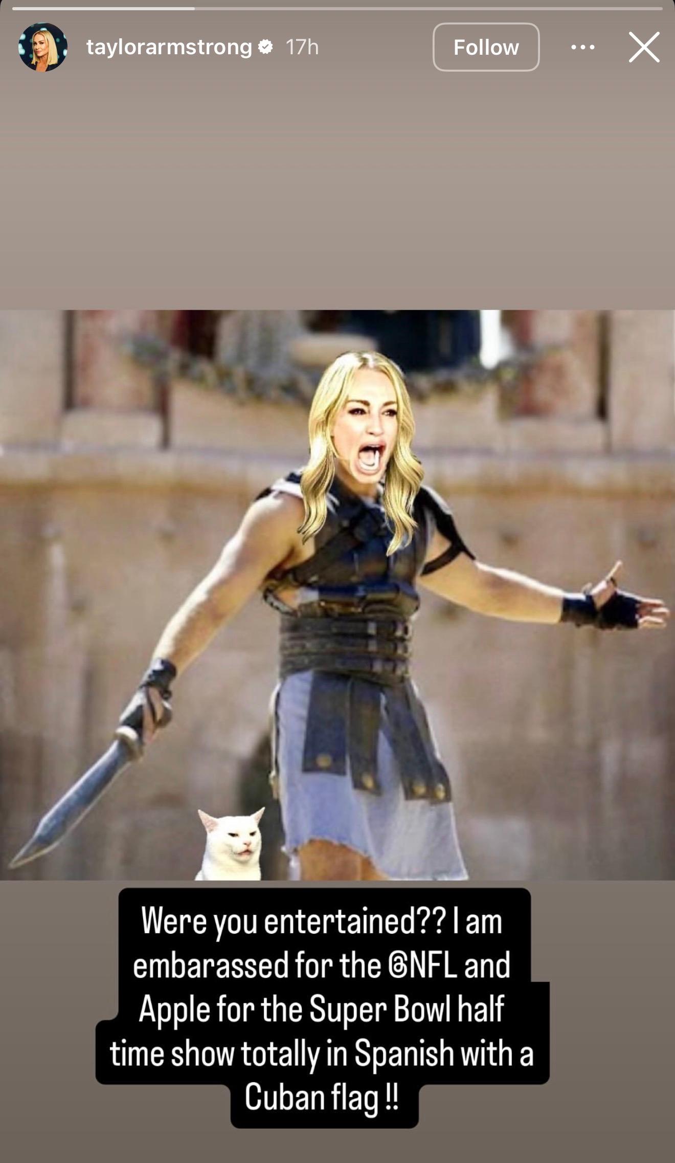 Taylor Armstrong drops her verdict on Bad Bunny's Super Bowl halftime show performance