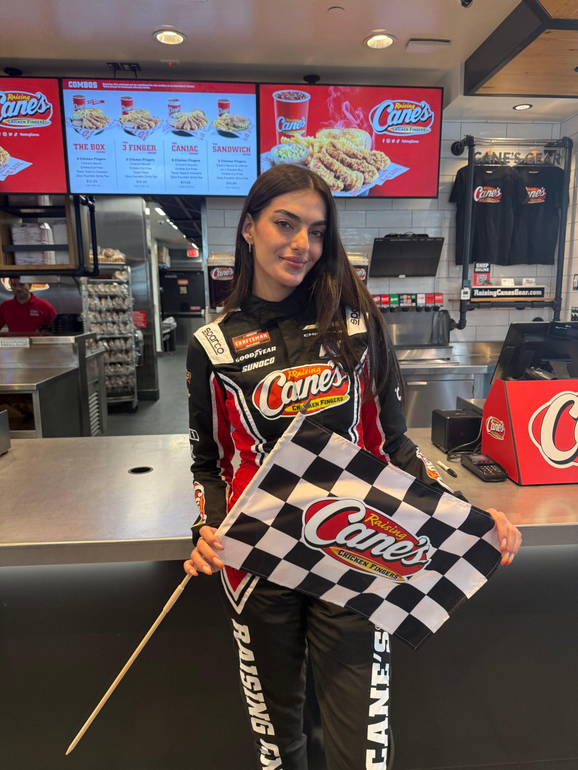 Toni Breidinger at Raising Cane's