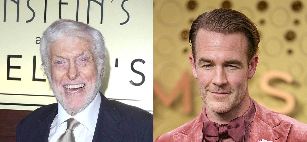 A photo collage of Dick Van Dyke James van der Beek
