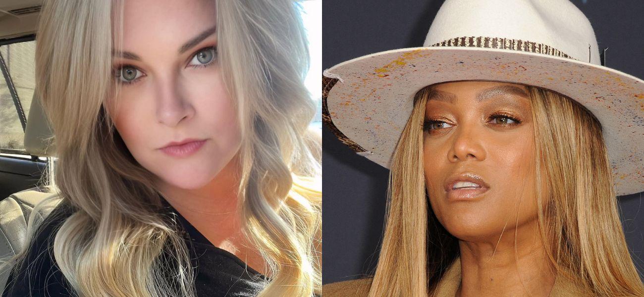 Whitney Thompson (left) Tyra Banks (right)