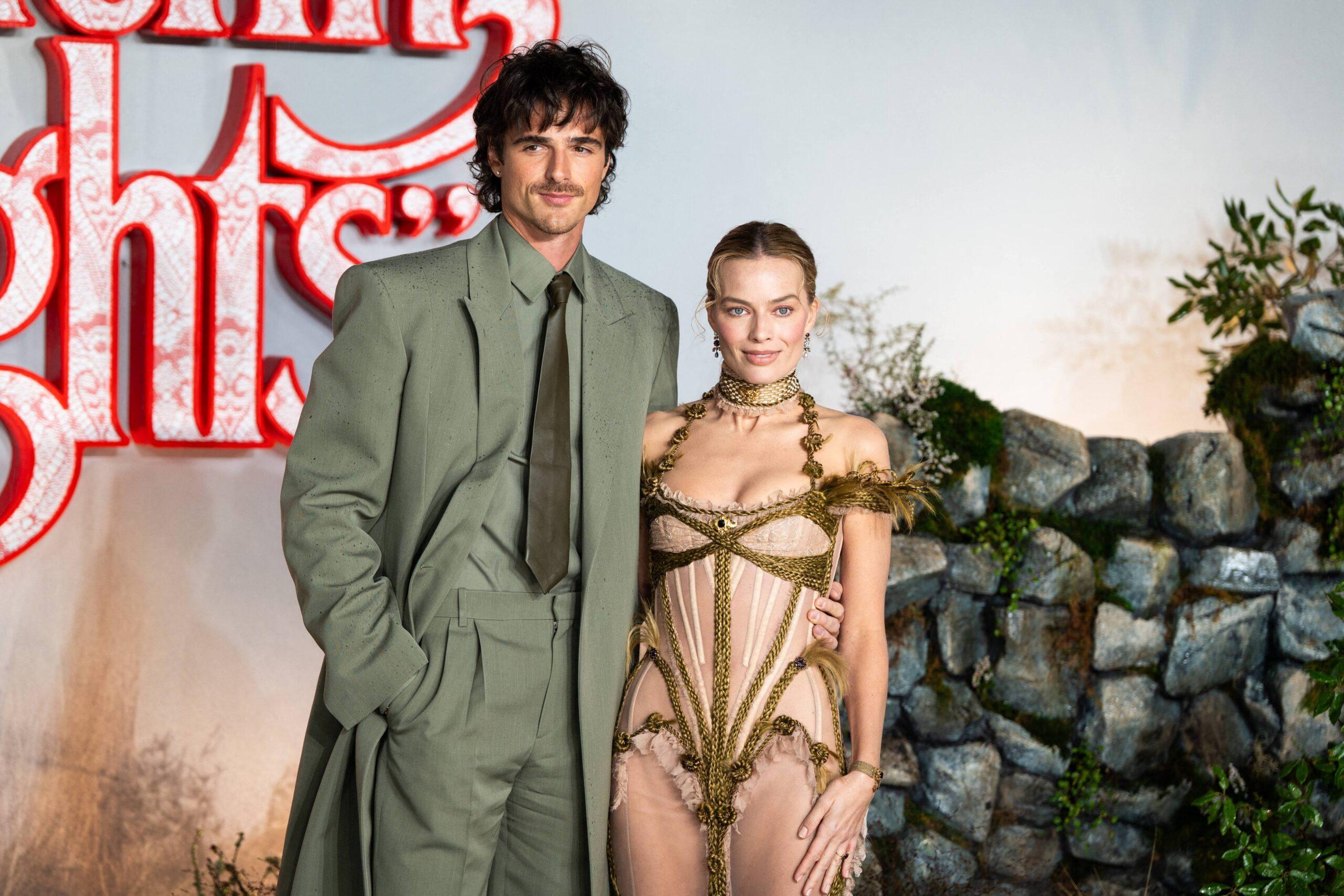 Jacob Elordi and Margot Robbie attend the ''Wuthering Height'' UK premiere