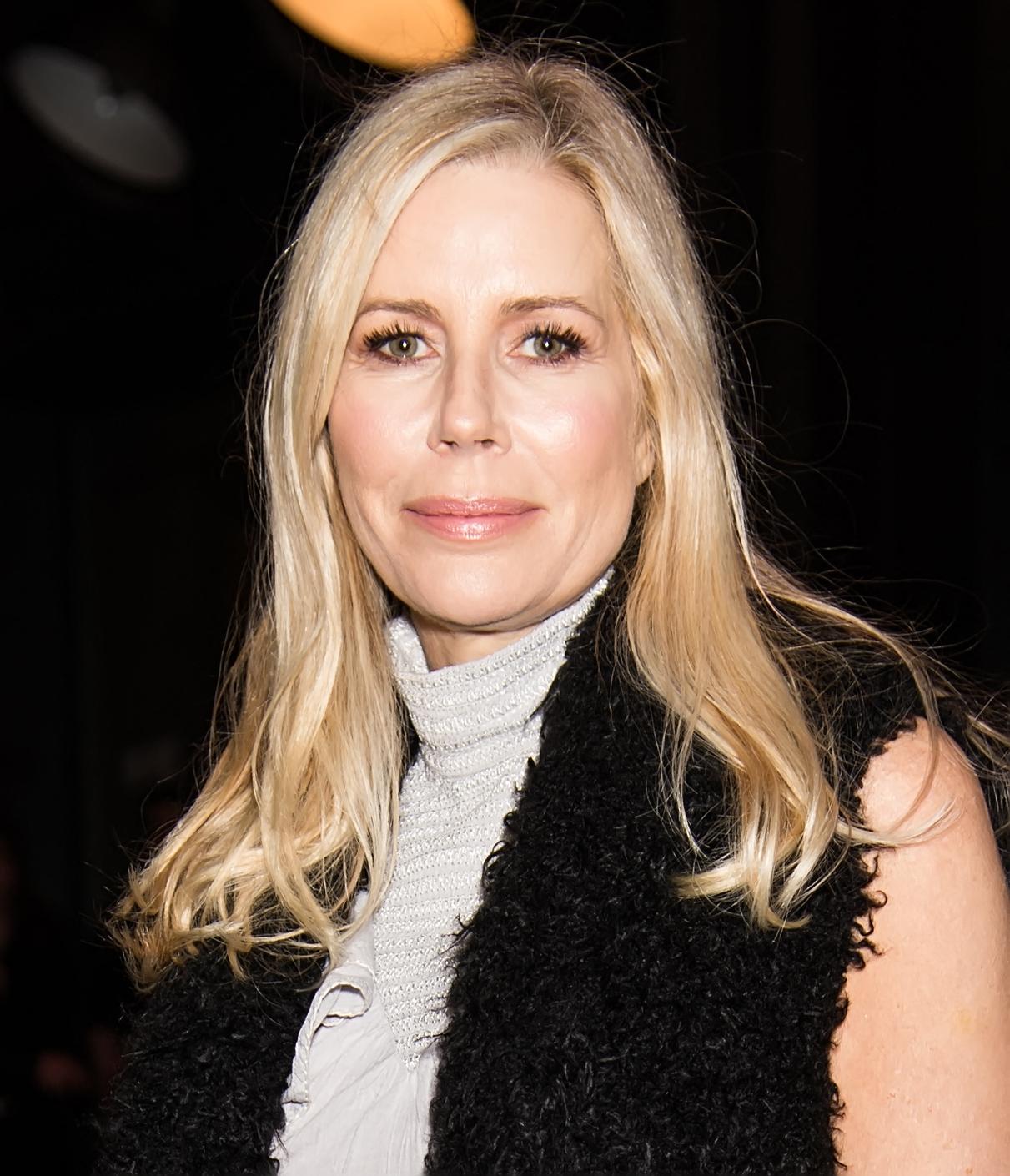 Aviva Drescher attends Carmen Marc Valvo fashion show in New York