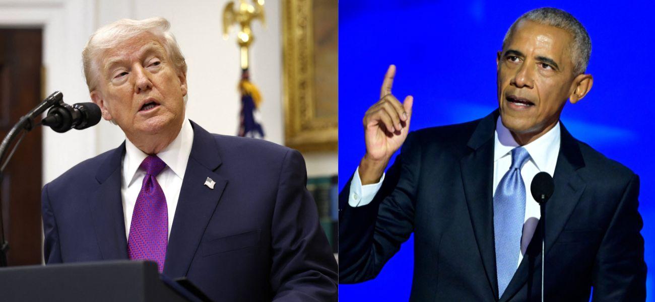 Side-by-side photos Donald Trump and Barack Obama