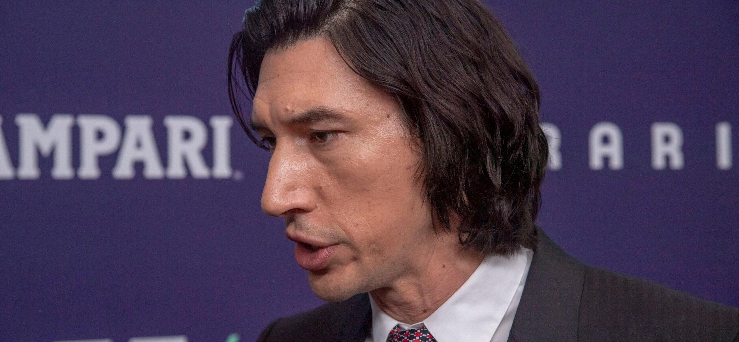 Adam Driver attends the red carpet for Ferrari
