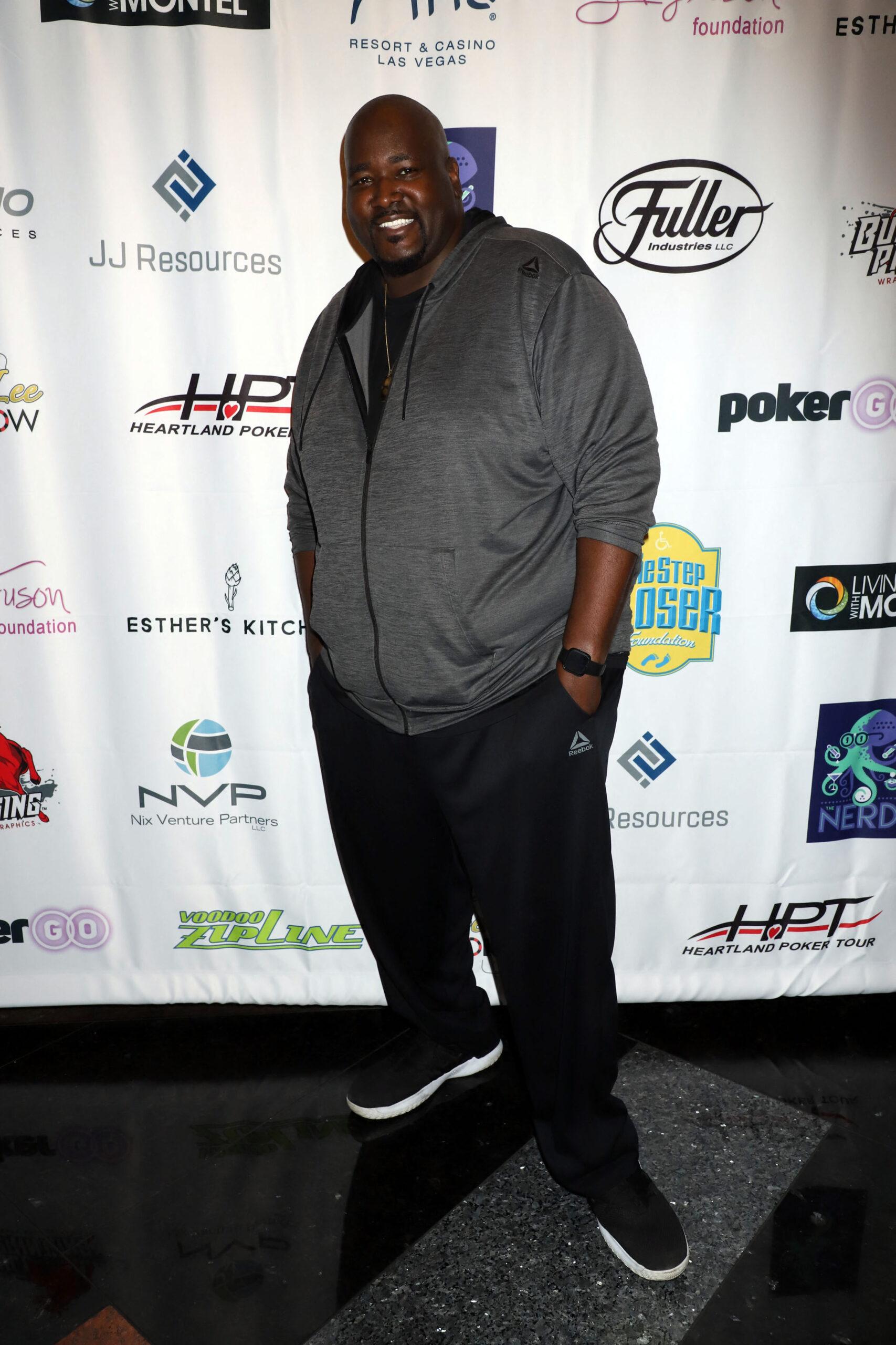 Quinton Aaron at the "Raising The Stakes" For Cerebral Palsy Celeb Poker Tournament