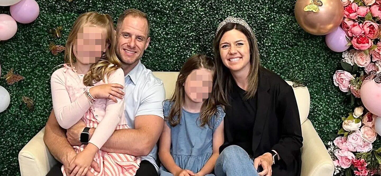 Ashley Flynn and Caleb Flynn with their daughters