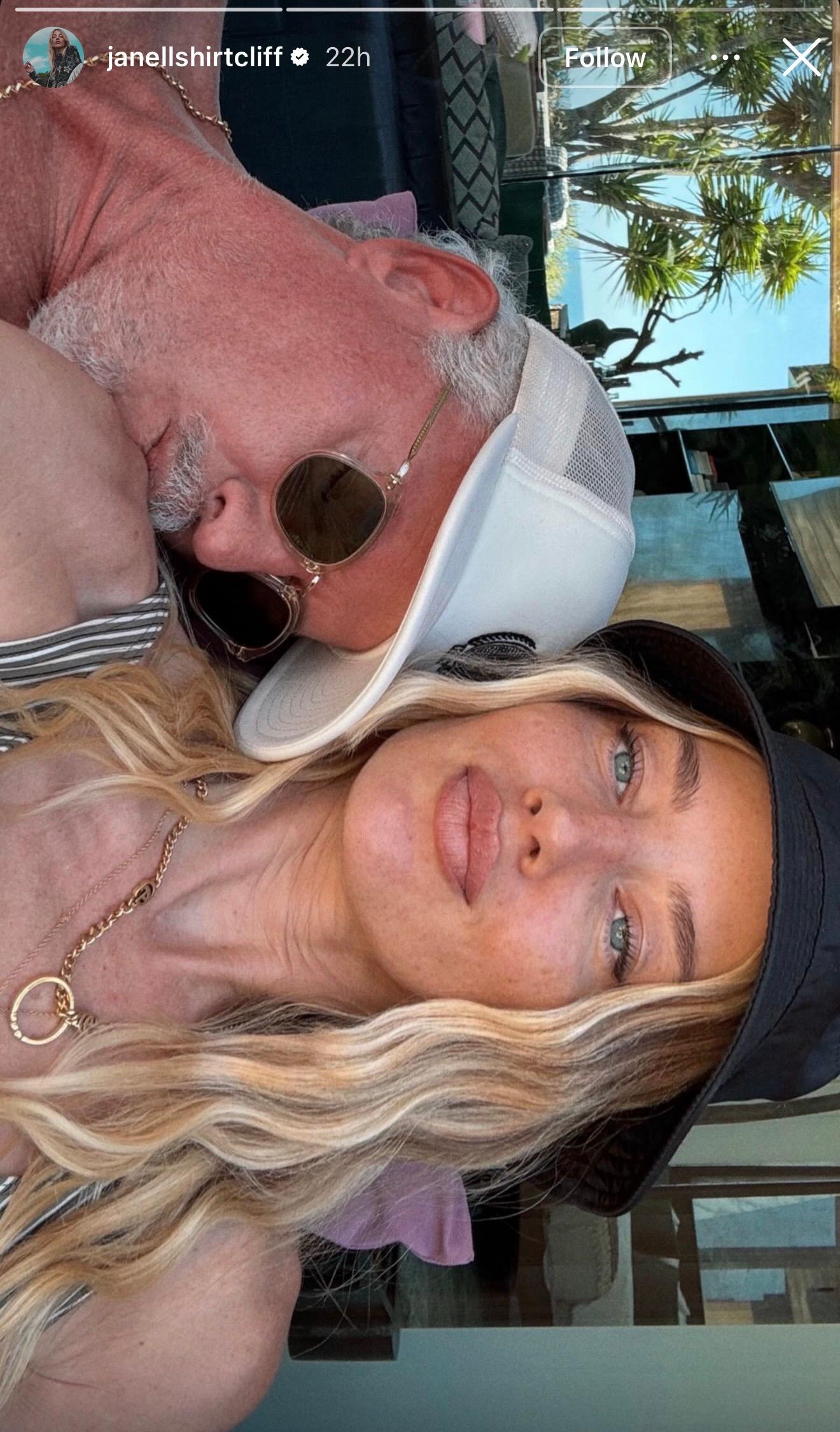 Postagem de Janell Shirtcliff sobre seu falecido parceiro, Eric-Dane