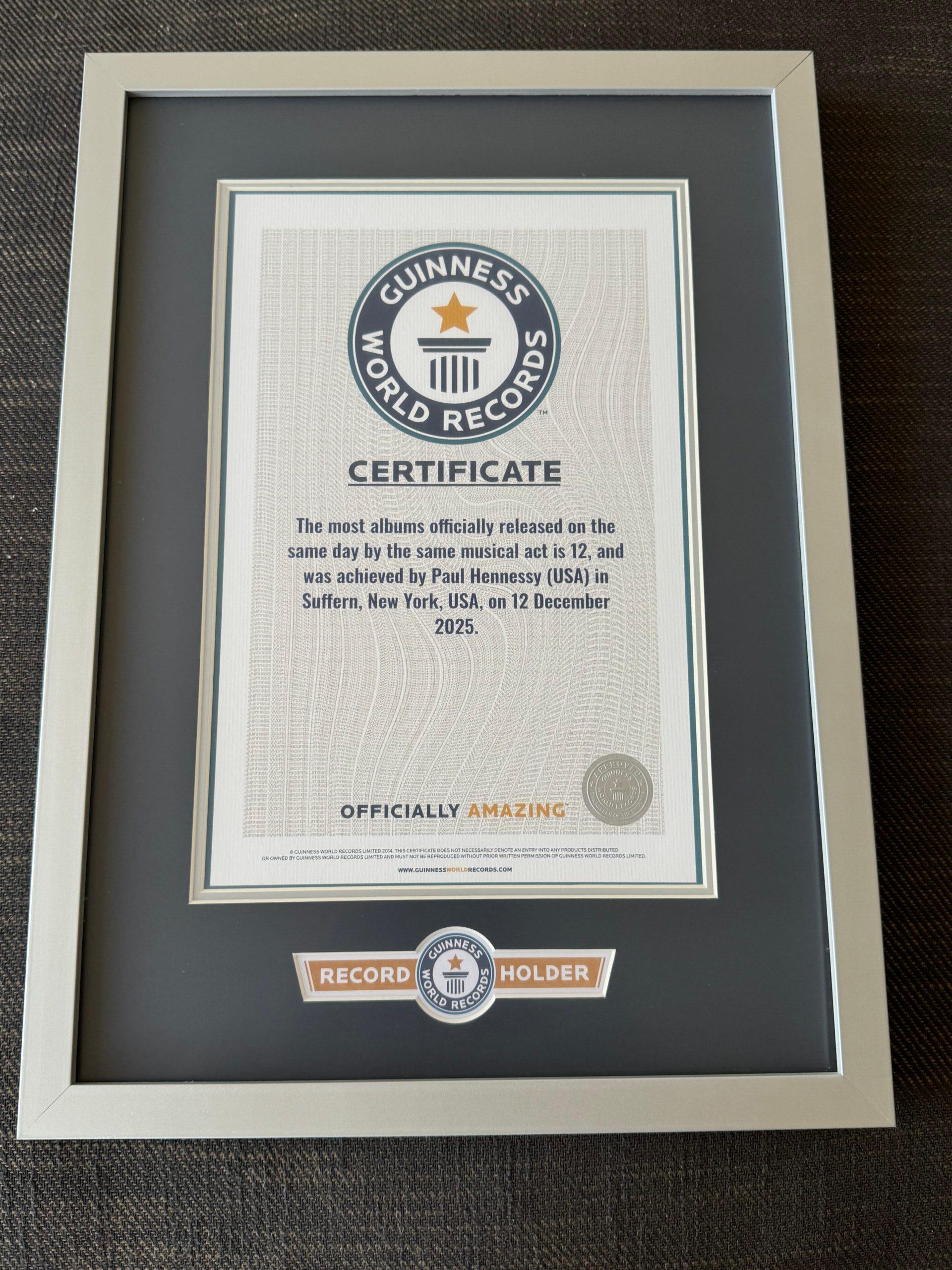 Paul Hennesy estabeleceu o recorde mundial do Guinness