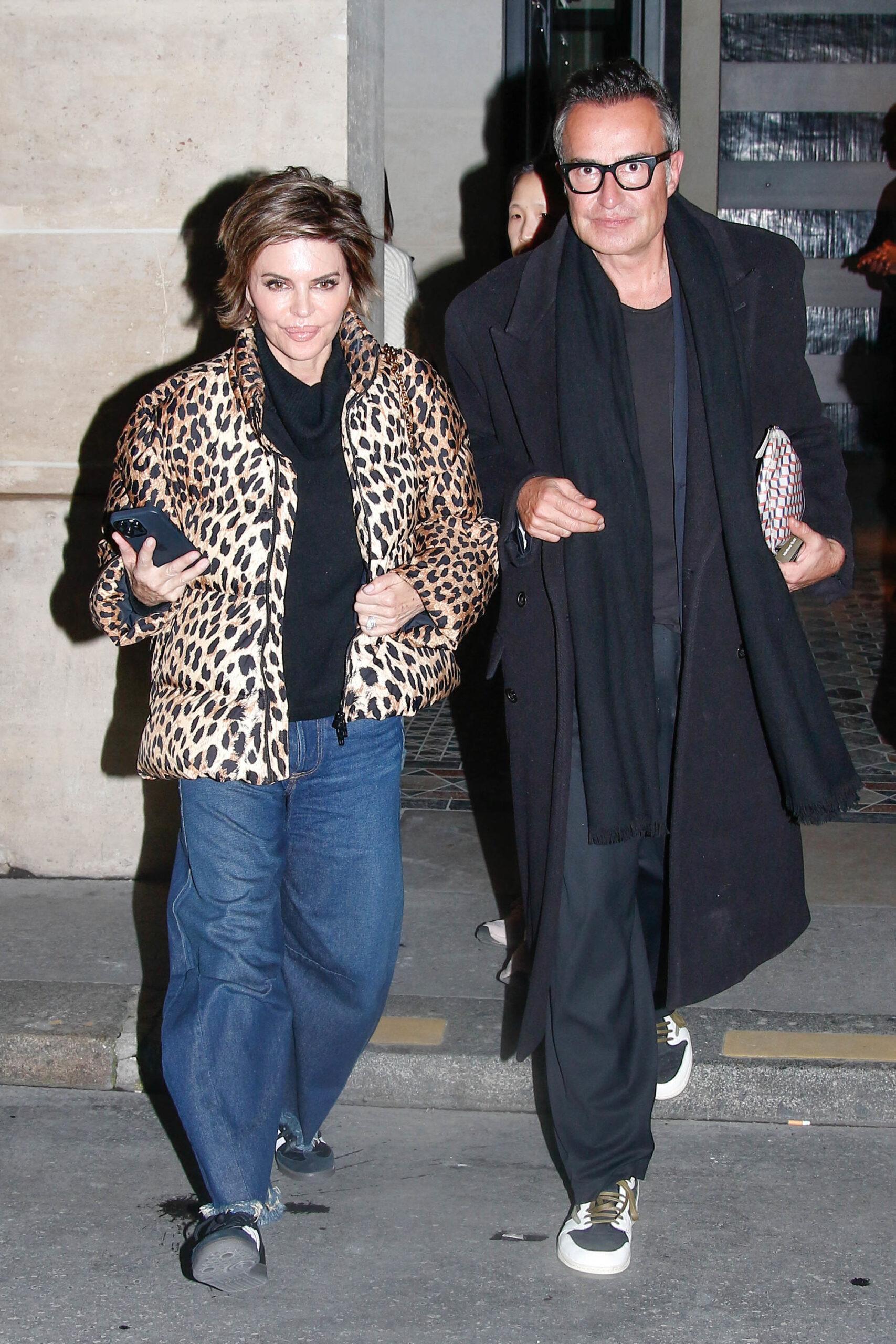 Lisa Rinna and Harry Hamlin at Paris Fashion Week
