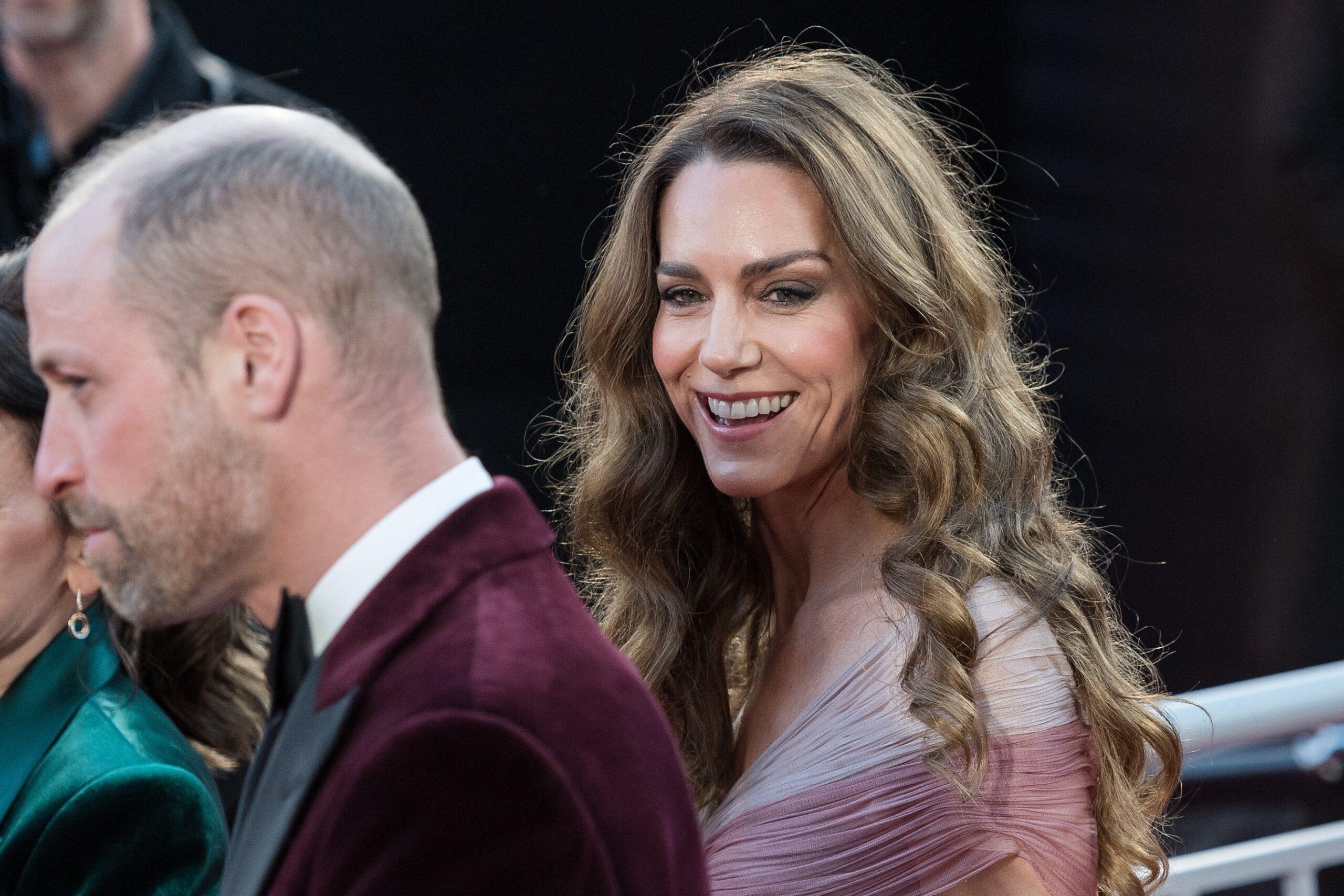 Príncipe William e Kate Middleton nos BAFTAs de 2026