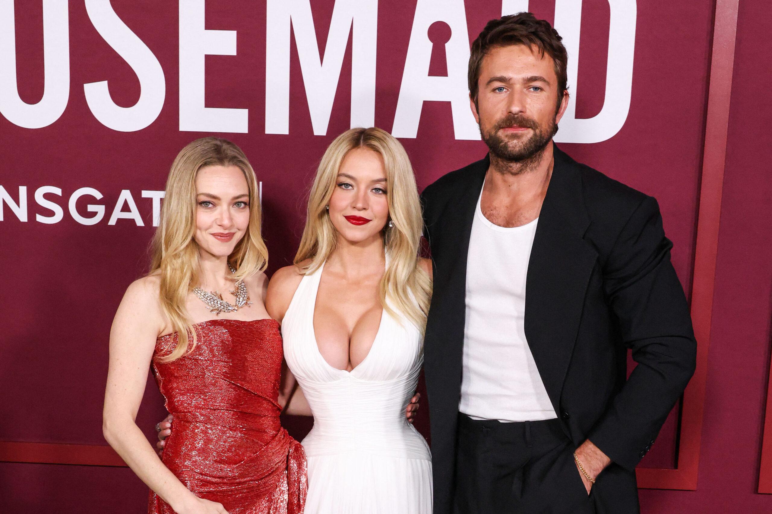 Amanda Seyfried, Sydney Sweeney, and Brandon Sklenar Los Angeles Premiere Of Lionsgate's 'The Housemaid'
