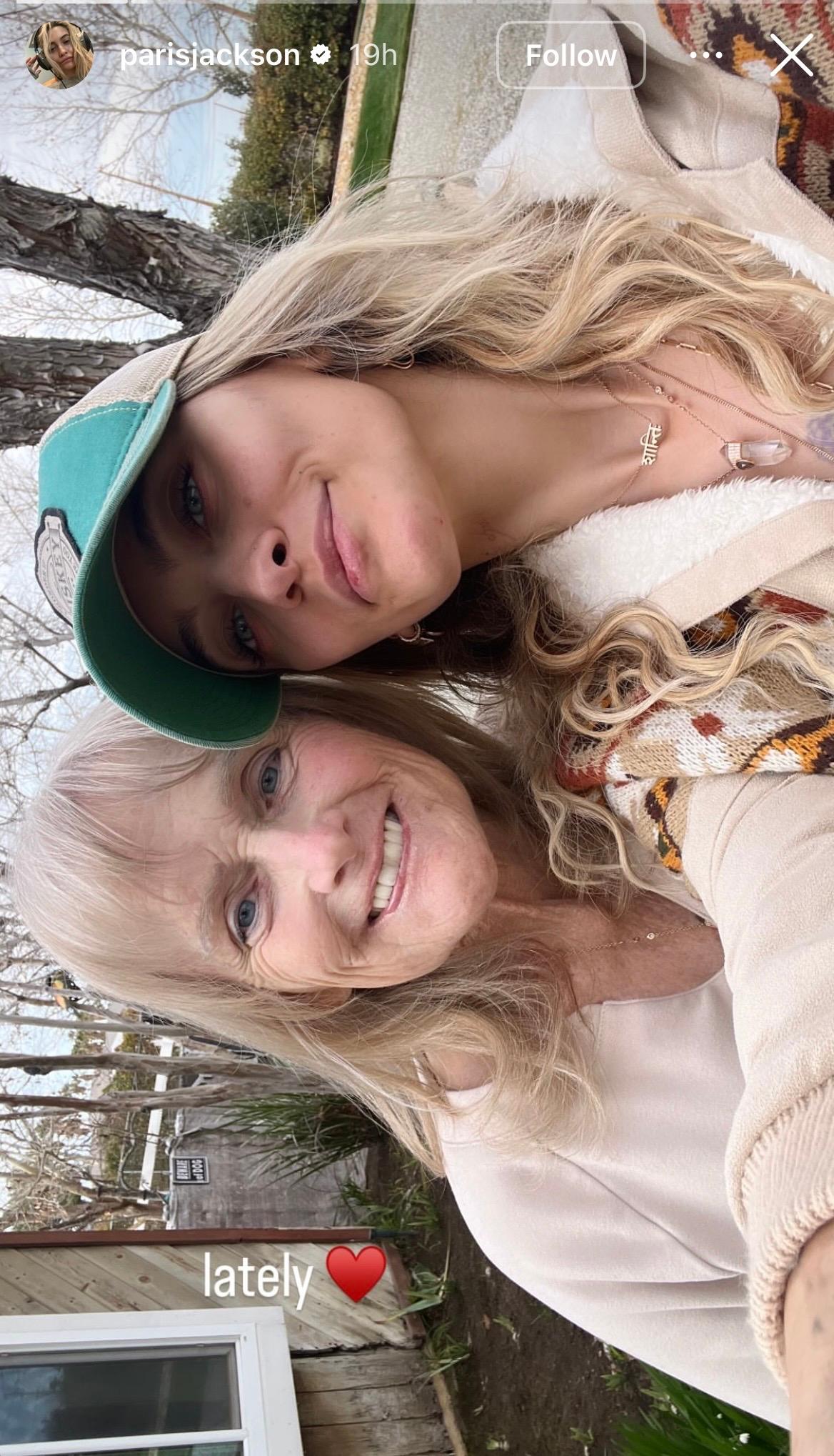 Paris Jackson with her mother Debbie Rowe