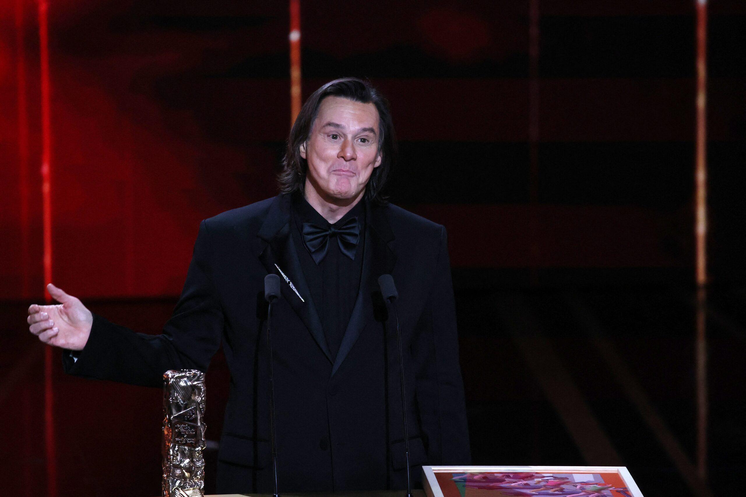 Jim Carrey at the 51st Cesar Film Awards at L'Olympia on February 26, 2026 in Paris, France.