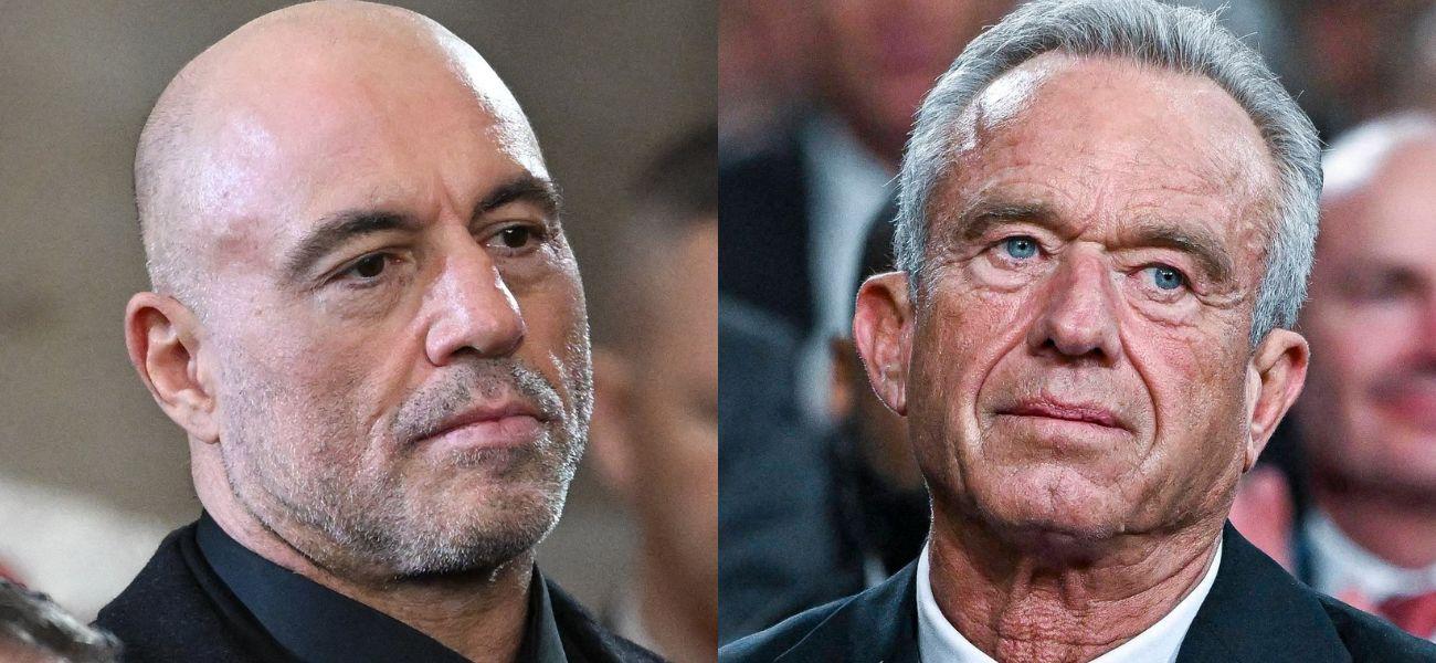 Joe Rogan (left) Robert F Kennedy Jr (right)