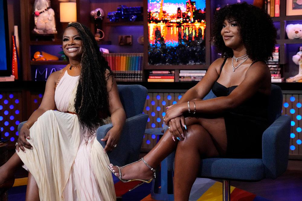 Kandi Burruss and Riley Burruss.